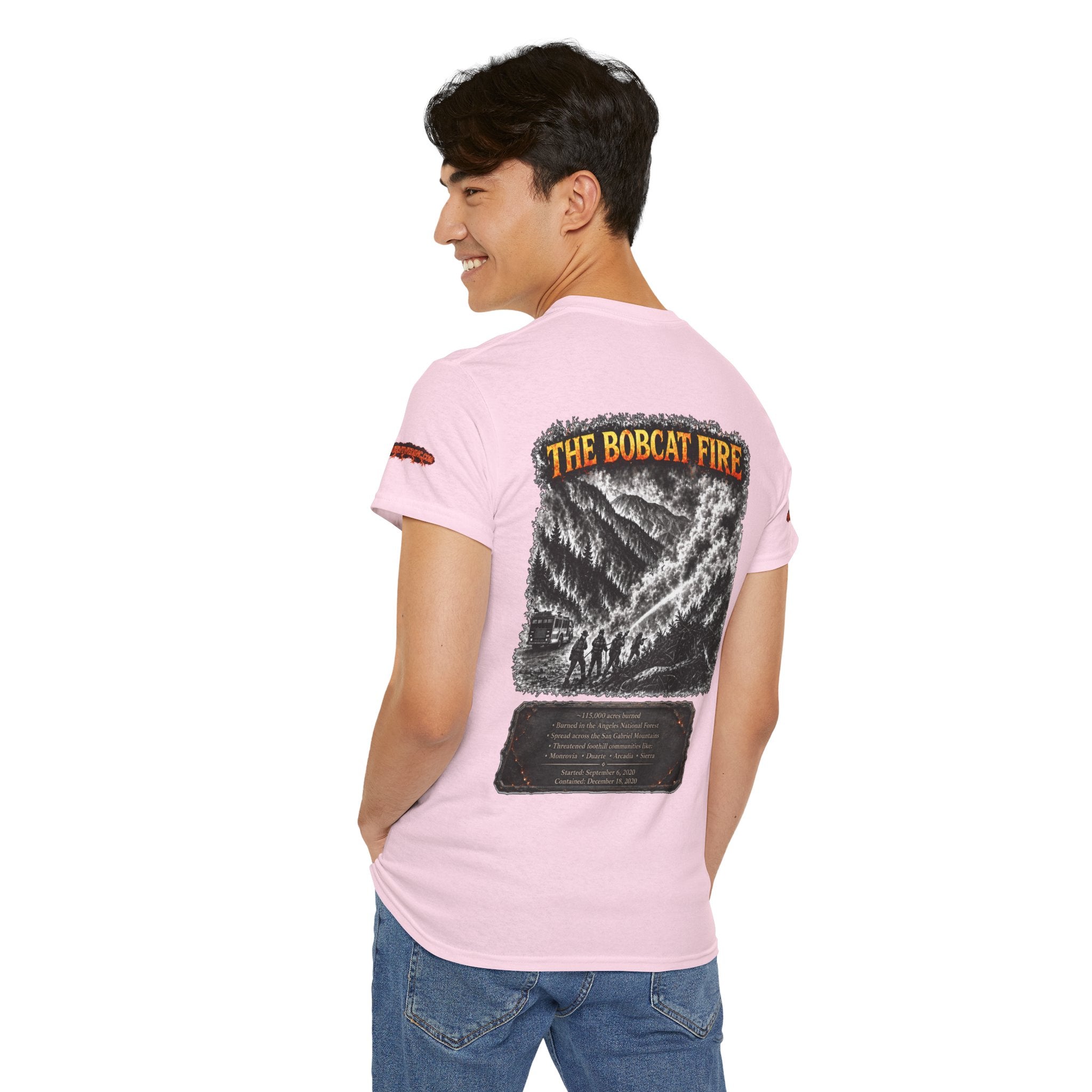 I Survived 2020 — WILDFIRES S2:E2: Director's Cut Special Edition "The Bobcat Fire" Memorial Unisex Heavy Cotton Tee