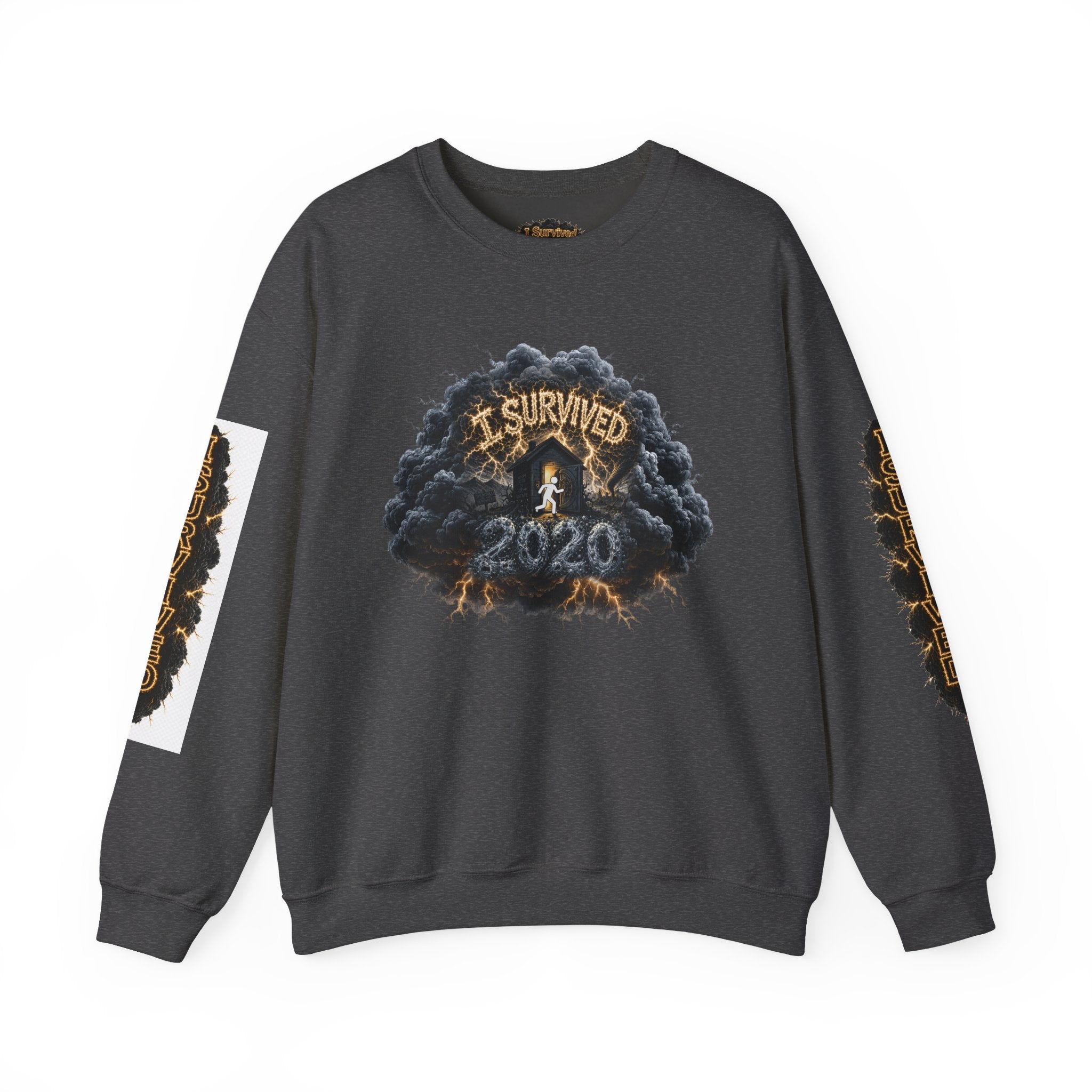 I Survived 2020 — Director's Cut Original Design Teaser Tee | Season 1 Premiere Drop Unisex Heavy Blend™ Crewneck Sweatshirt