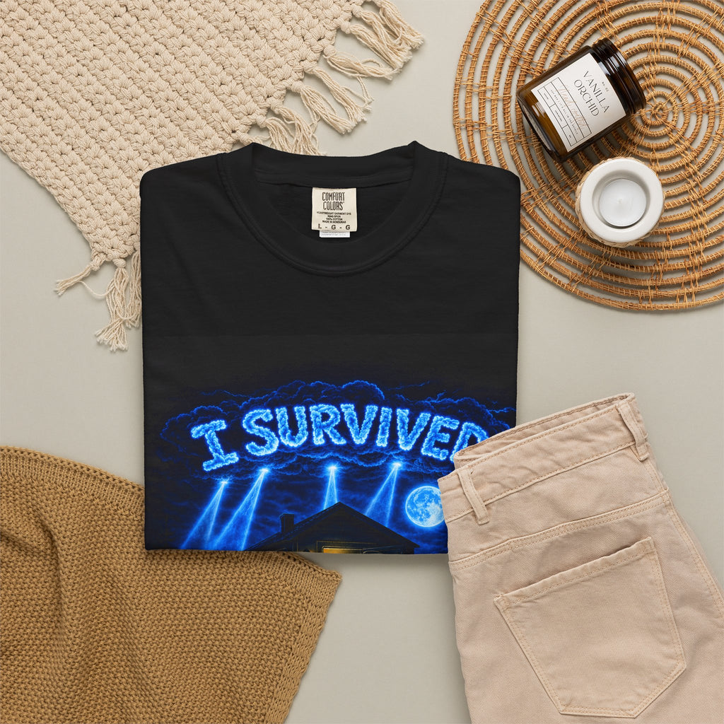 I Survived 2020 — LOCKDOWN S3:E4: "Working From Home" Unisex Garment-Dyed T-shirt