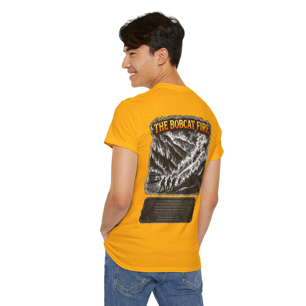 I Survived 2020 — WILDFIRES S2:E2: Director's Cut "The Bobcat Fire" Memorial Unisex Heavy Cotton Tee