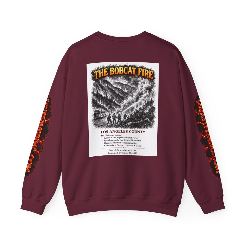 I Survived 2020 — S2:E2 "The Bobcat Fire" | Wildfire Edition Memorial Unisex Heavy Blend™ Crewneck Sweatshirt
