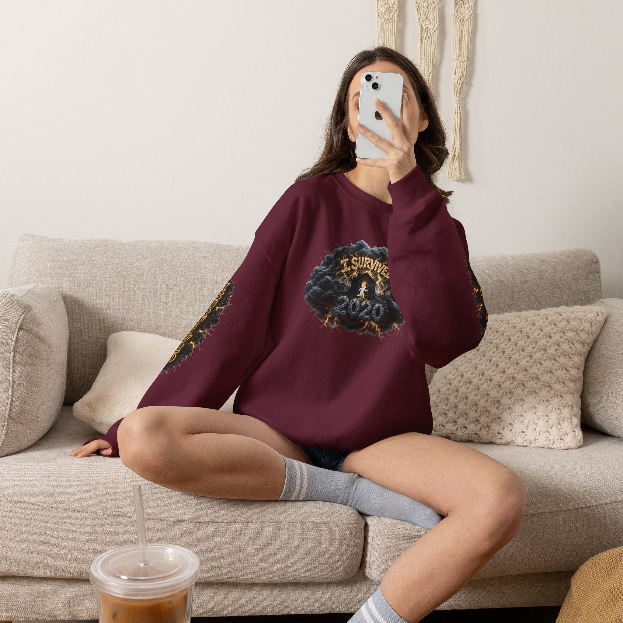 I Survived 2020 — Original PILOT Design: Director's Cut Special Edition Unisex Heavy Blend™ Crewneck Sweatshirt