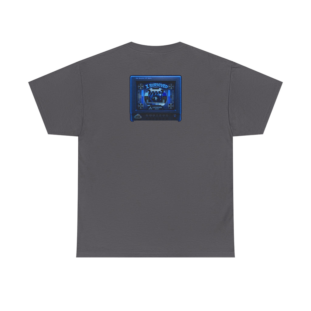 I Survived 2020 — "Please Stand By" Test Pattern Tee Lockdown Surveillance Edition Summer Exclusive Unisex Heavy Cotton Tee