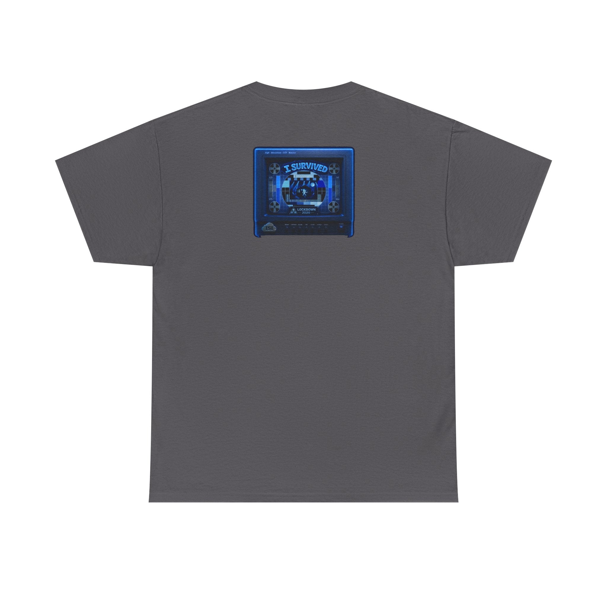 I Survived 2020 — "Please Stand By" Test Pattern Tee Lockdown Surveillance Edition Summer Exclusive Unisex Heavy Cotton Tee