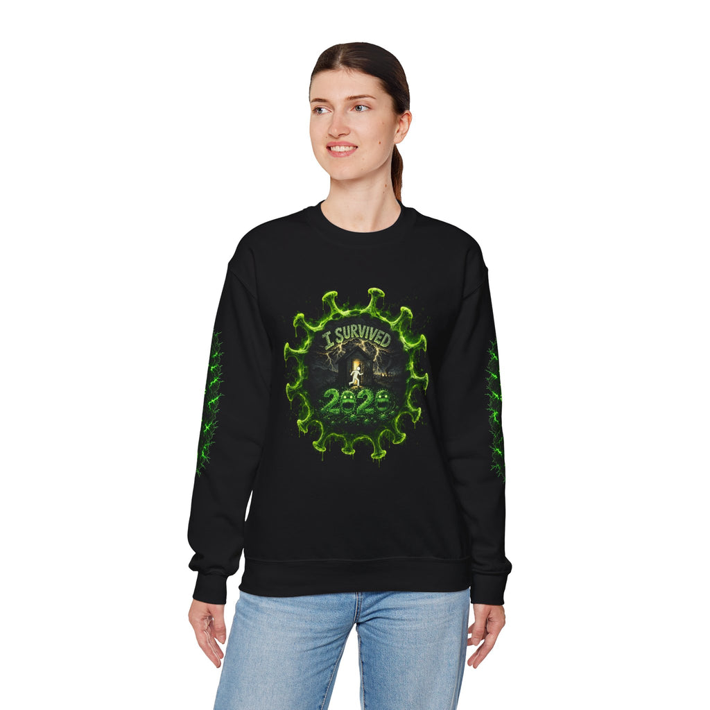I Survived 2020 — Director's Cut S1:E5 "Delivery Doomsday" | Pandemic Edition Unisex Heavy Blend™ Crewneck Sweatshirt