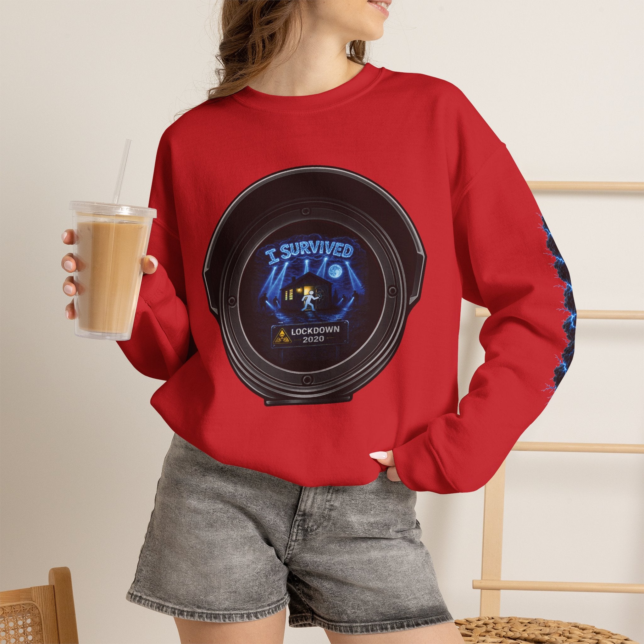 I Survived 2020 — Director's Cut S3:E3 "Remote Schooling" | Lockdown Edition Documentary Unisex Heavy Blend™ Crewneck Sweatshirt