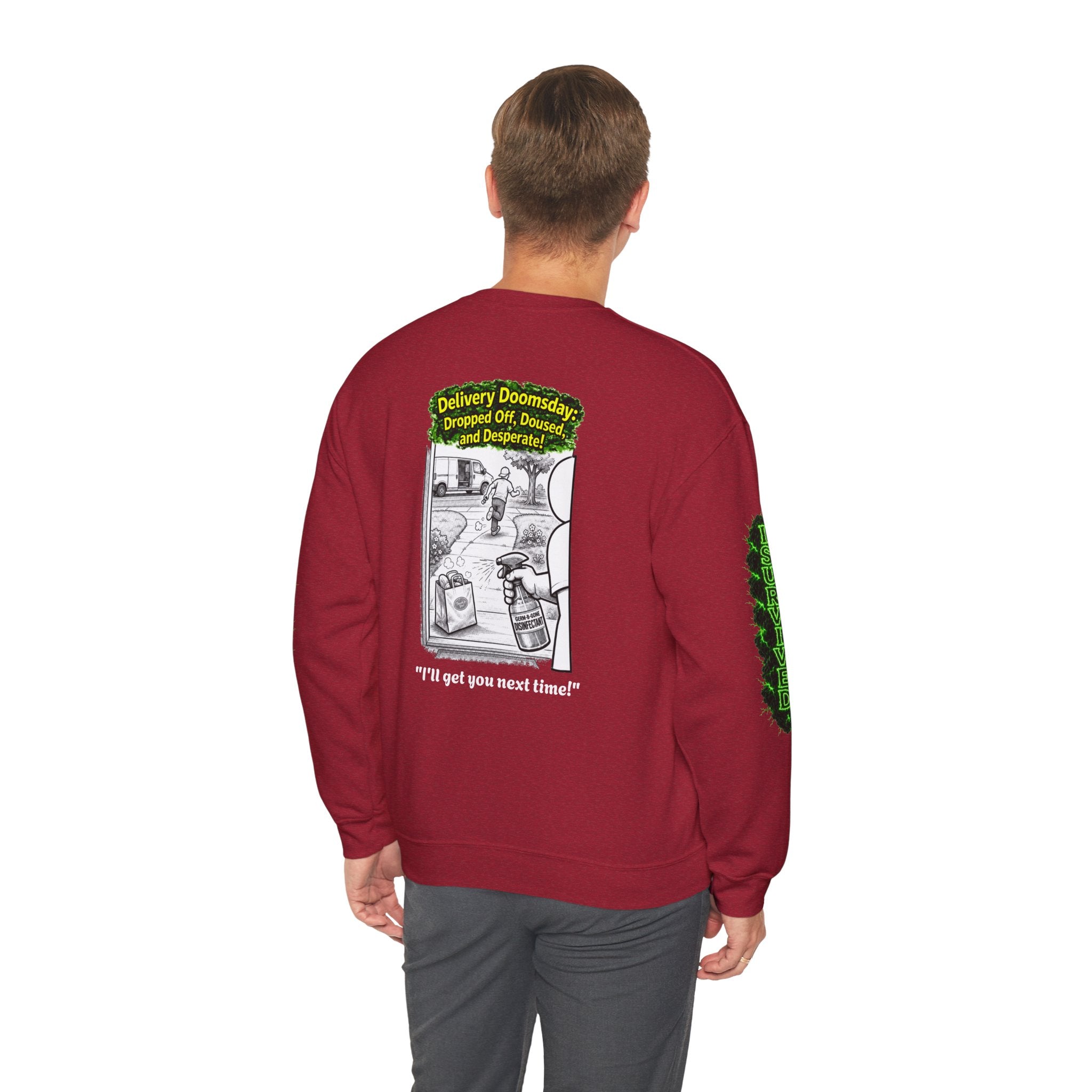 I Survived 2020 — PANDEMIC S1:E5: Director's Cut "Delivery Doomsday" Unisex Heavy Blend™ Crewneck Sweatshirt