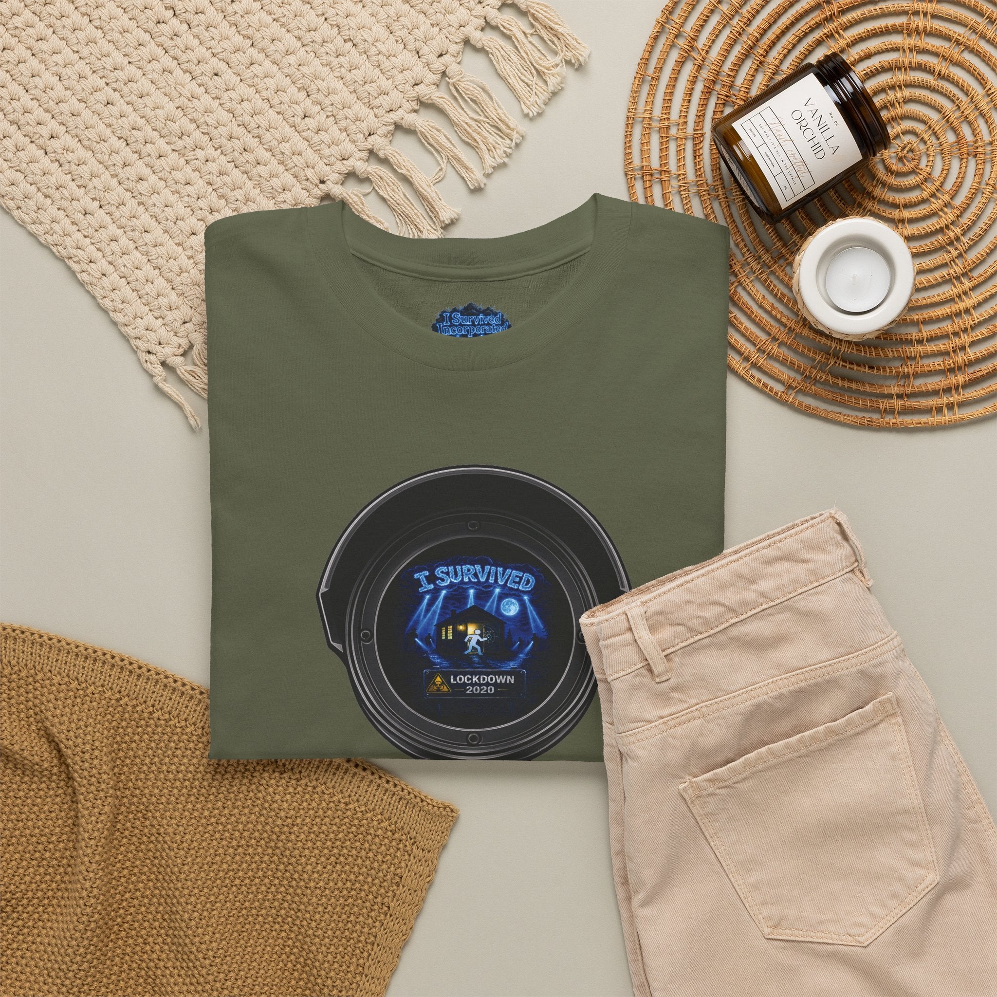 I Survived 2020 — LOCKDOWN S3:E3: Director's Cut Special Edition "Working From Home" Unisex Heavy Cotton Tee