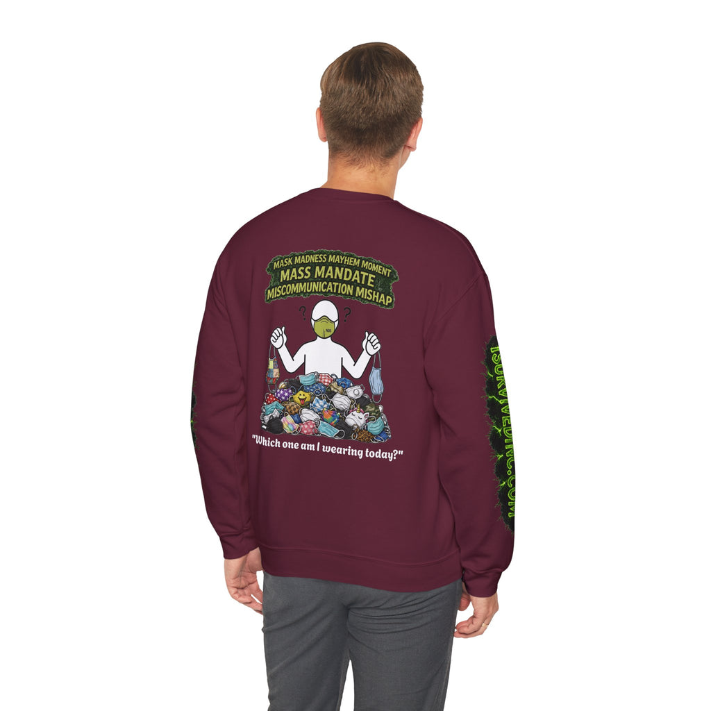 I Survived 2020 — S1:E4 "Mask Madness Mayhem Moment" | Pandemic Edition Unisex Heavy Blend™ Crewneck Sweatshirt