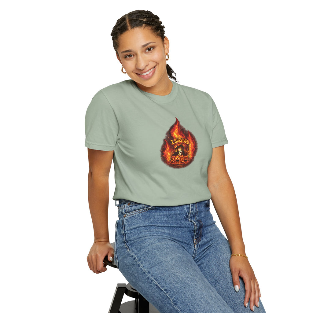 I Survived 2020 — WILDFIRES S2:E1: Director's Cut "Berry Creek" Memorial Unisex Garment-Dyed T-shirt