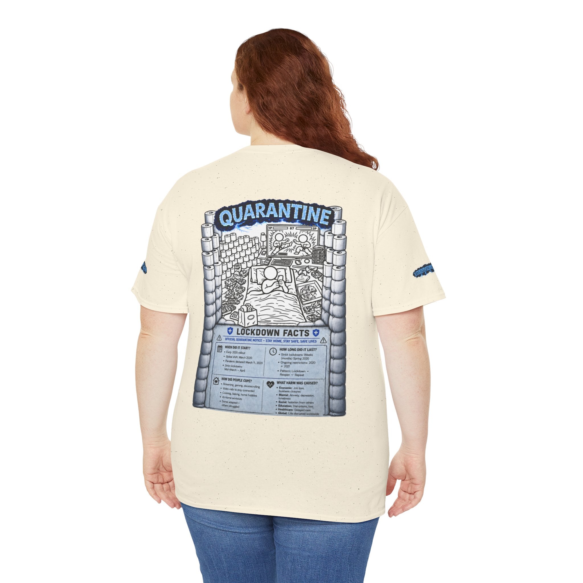 I Survived 2020 — LOCKDOWN S3:E1: Special Edition "Quarantine" Unisex Heavy Cotton Tee