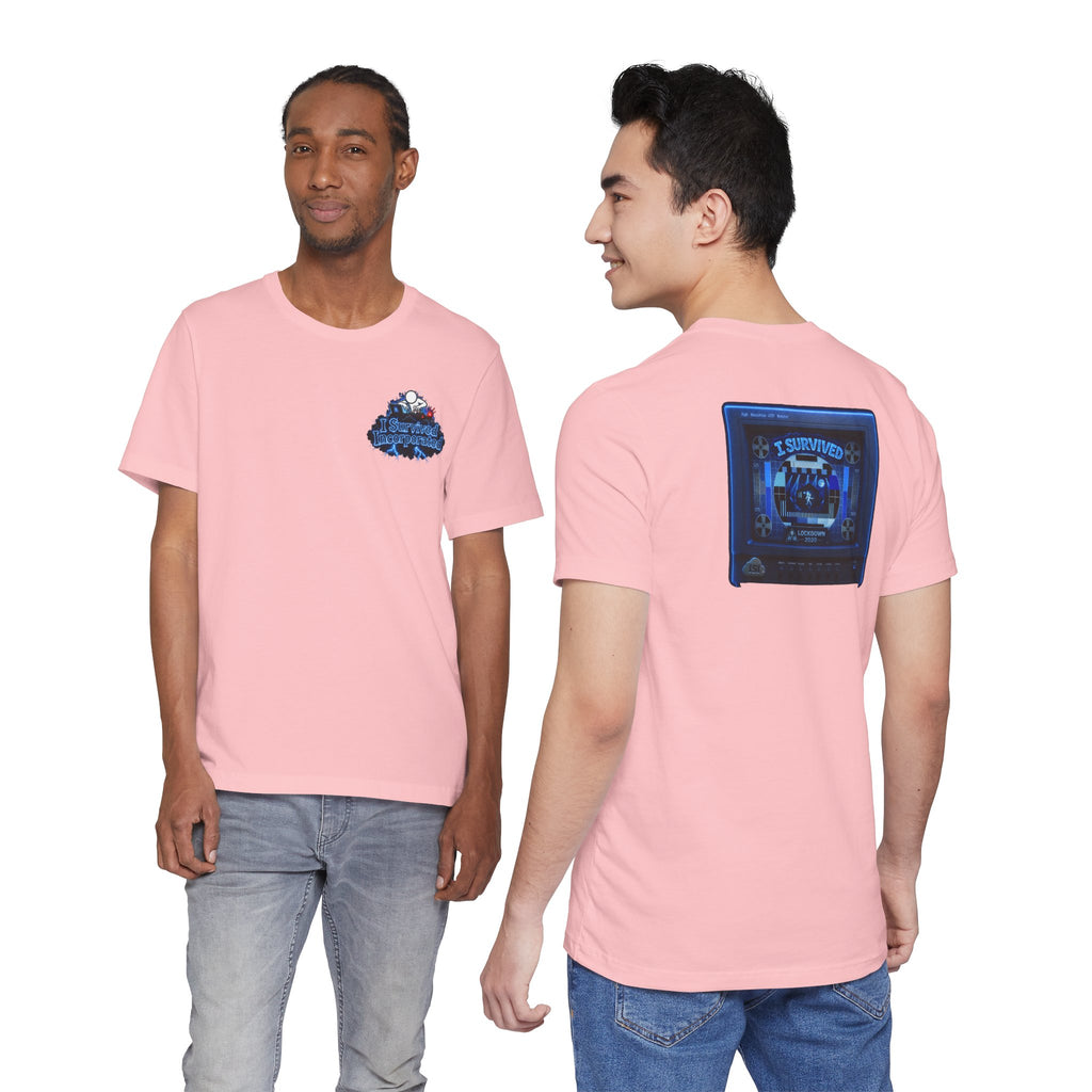 I Survived 2020 — "Please Stand By" Test Pattern Tee Lockdown Summer Exclusive Unisex Jersey Short Sleeve Tee