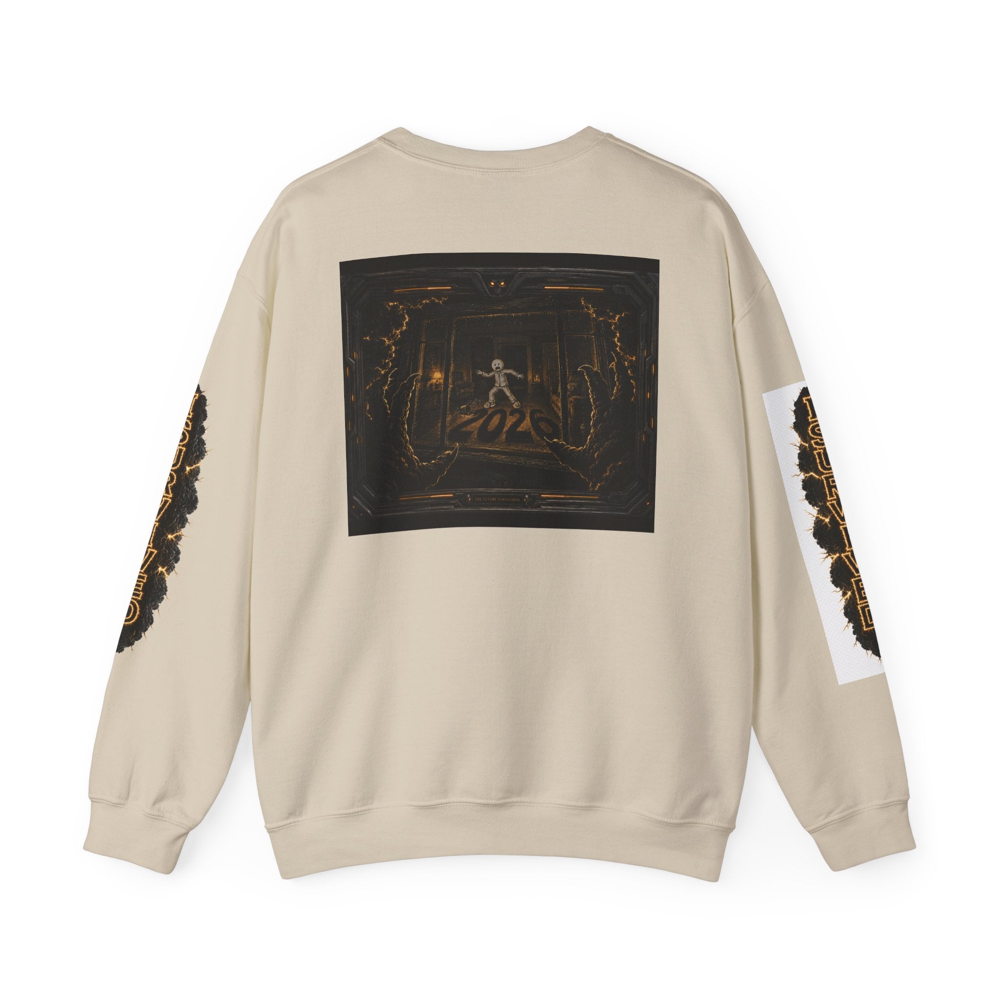 I Survived 2020 — Director's Cut Original Design Teaser Tee | Season 1 Premiere Drop Unisex Heavy Blend™ Crewneck Sweatshirt