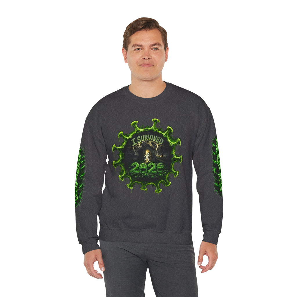 I Survived 2020 — Director's Cut S1:E3 "The Jab!" | Pandemic Edition Unisex Heavy Blend™ Crewneck Sweatshirt