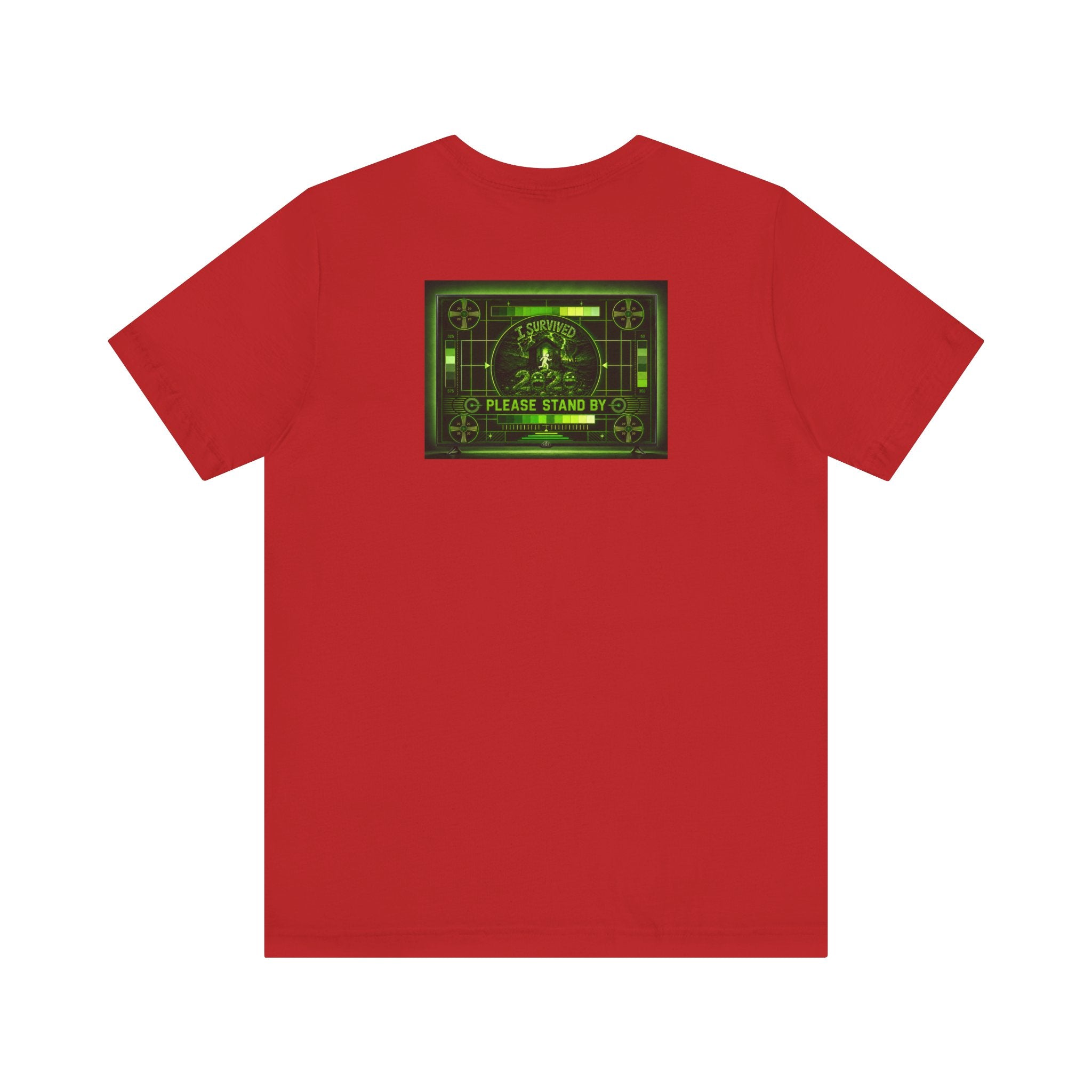 I Survived 2020 — "Please Stand By" Test Pattern Toxic Signal Tee Summer Premiere Unisex Jersey Short Sleeve Tee