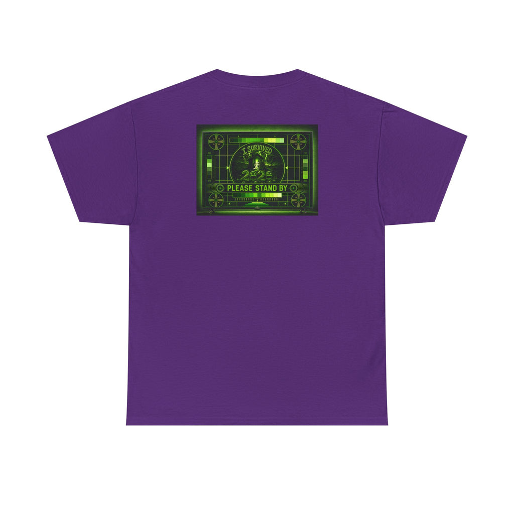 I Survived 2020 — "Please Stand By" Test Pattern Toxic Signal Tee Summer Premiere Unisex Heavy Cotton Tee