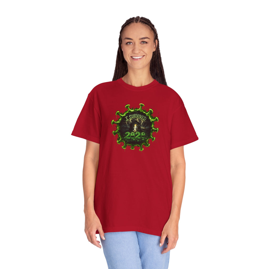 I Survived 2020 — PANDEMIC S1:E3: Director's Cut "The Jab!" Unisex Garment-Dyed T-shirt