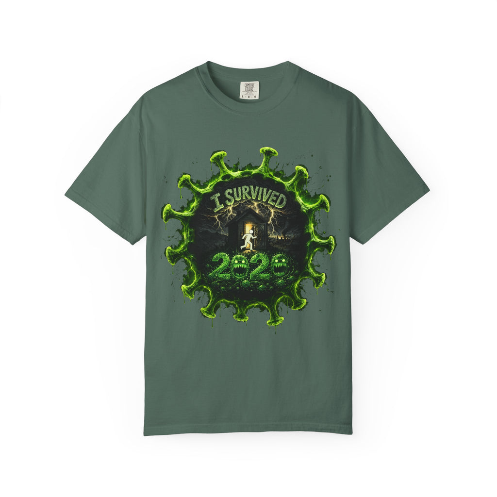 I Survived 2020 — Director's Cut S1:E3 "The Jab!" | Pandemic Edition Unisex Garment-Dyed T-shirt