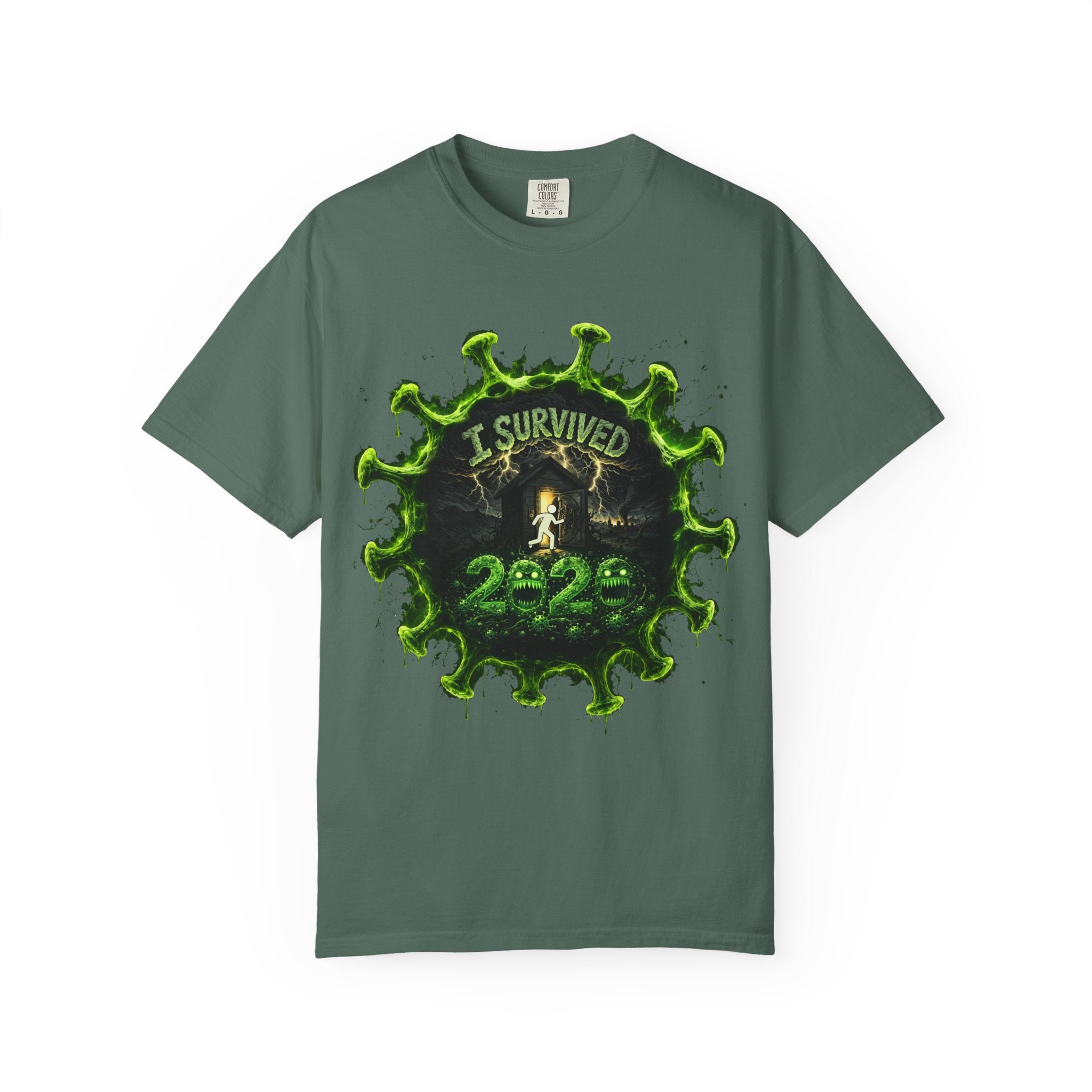 I Survived 2020 — Director's Cut S1:E3 "The Jab!" | Pandemic Edition Unisex Garment-Dyed T-shirt