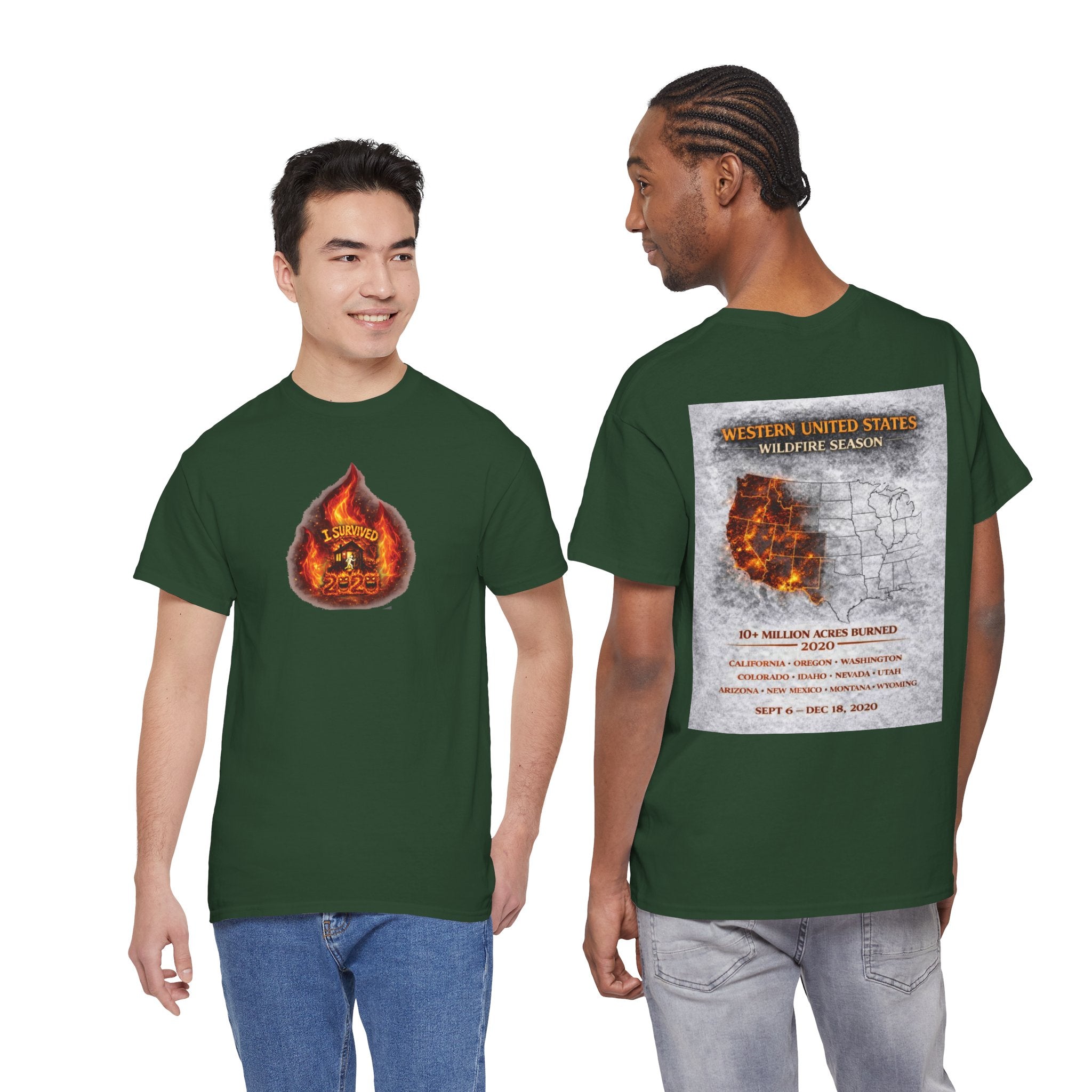 I Survived 2020 — WILDFIRES S2:E4: Director's Cut "Western U.S. Wildfire Season" Memorial Tee