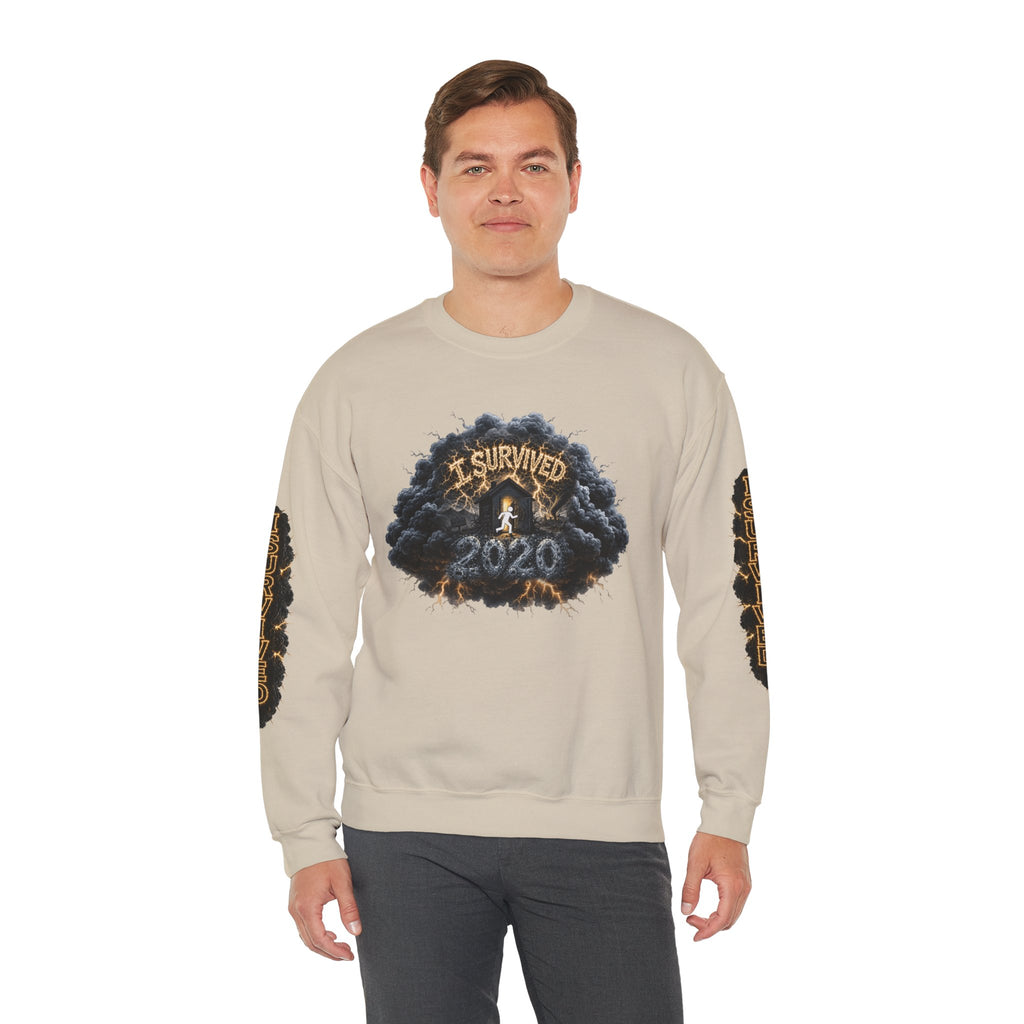 I Survived 2020 — Director's Cut Original Design Teaser Tee | Season 1 Premiere Drop Unisex Heavy Blend™ Crewneck Sweatshirt (SPECIAL EDITION)