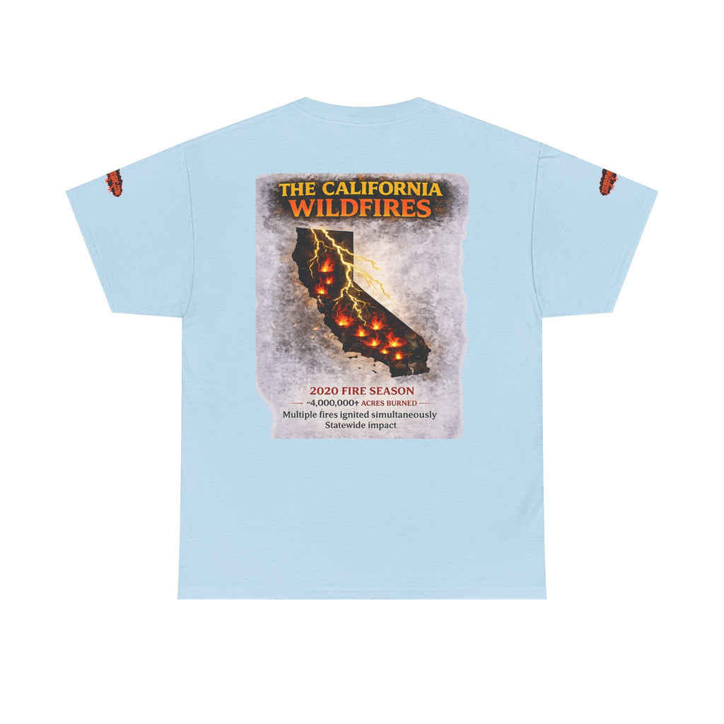 I Survived 2020 — WILDFIRES S2:E3: Special Edition "The California Wildfires" Memorial Unisex Heavy Cotton Tee