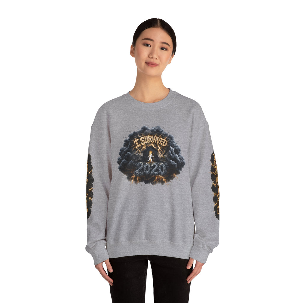 I Survived 2020 — Director's Cut Original Design Teaser Tee | Season 1 Premiere Drop Unisex Heavy Blend™ Crewneck Sweatshirt (SPECIAL EDITION)