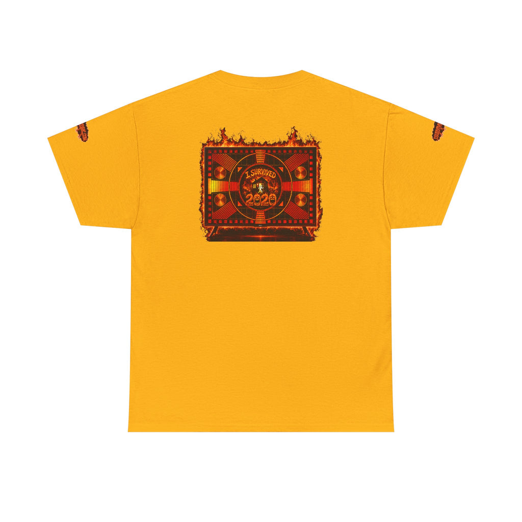 I Survived 2020 — "Please Stand By" Test Pattern Tee Wildfire Signal Special Edition Summer Premiere Unisex Heavy Cotton Tee