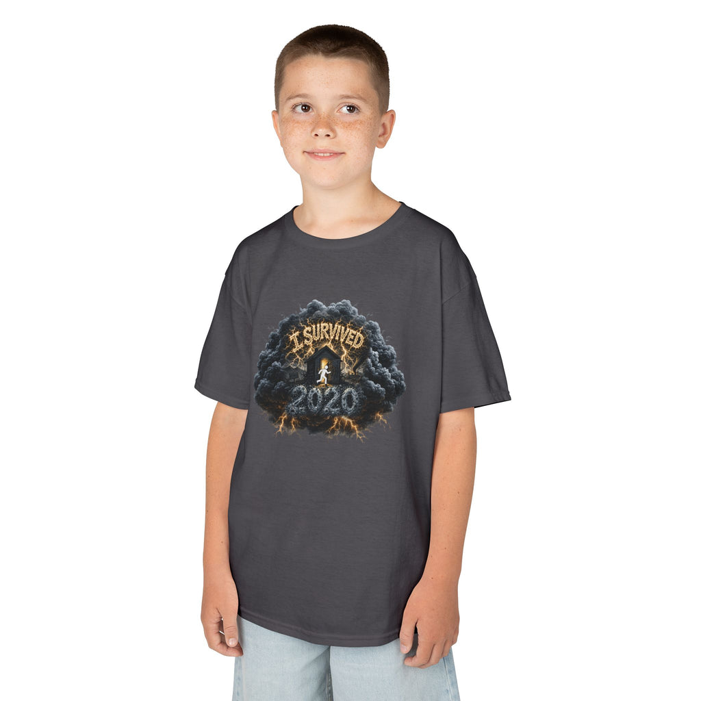 I Survived 2020 — Director's Cut Original Design Teaser Tee | Season 1 Premiere Drop Kids Heavy Cotton™ Tee