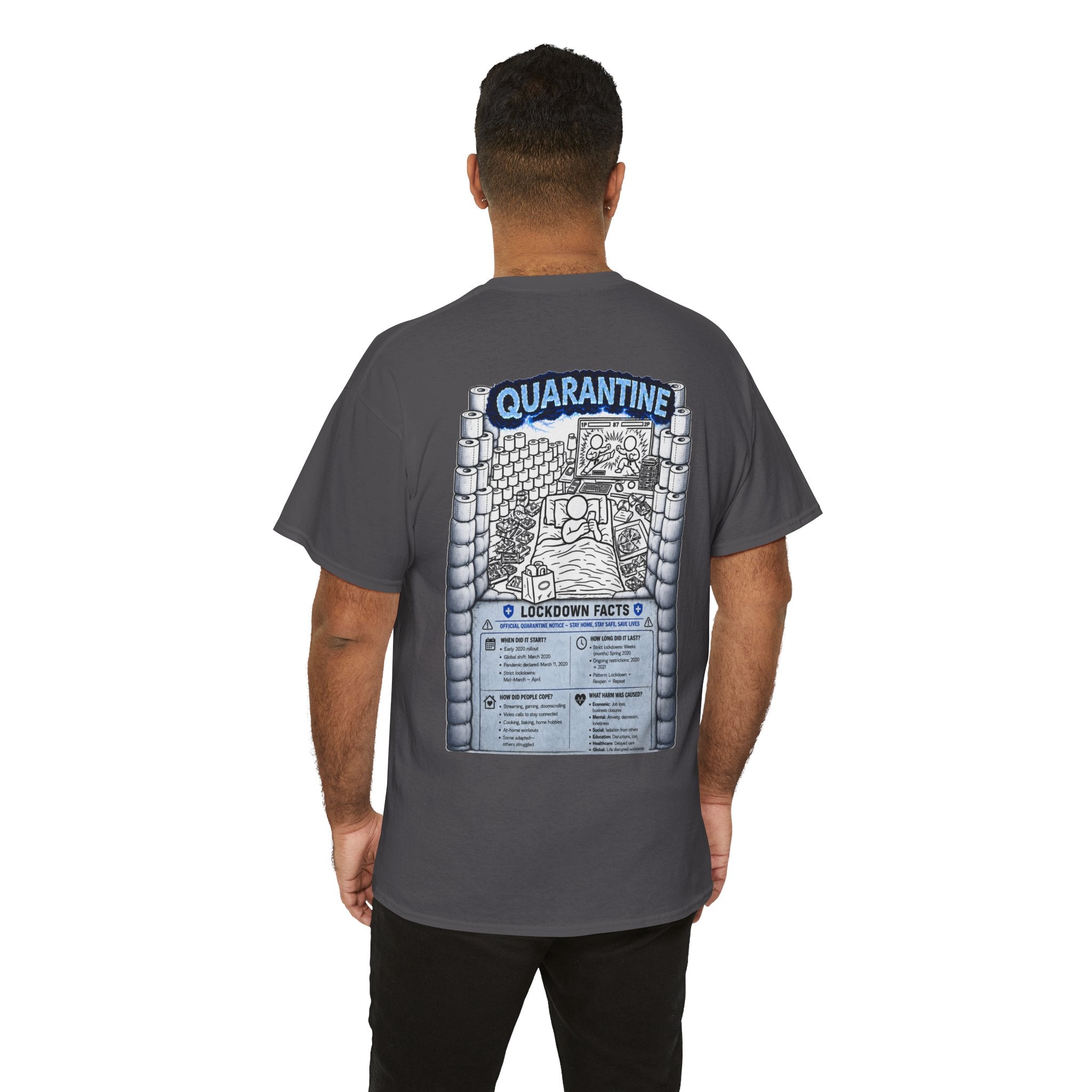 I Survived 2020 — LOCKDOWN S3:E1: Director's Cut "Quarantine" Unisex Heavy Cotton Tee
