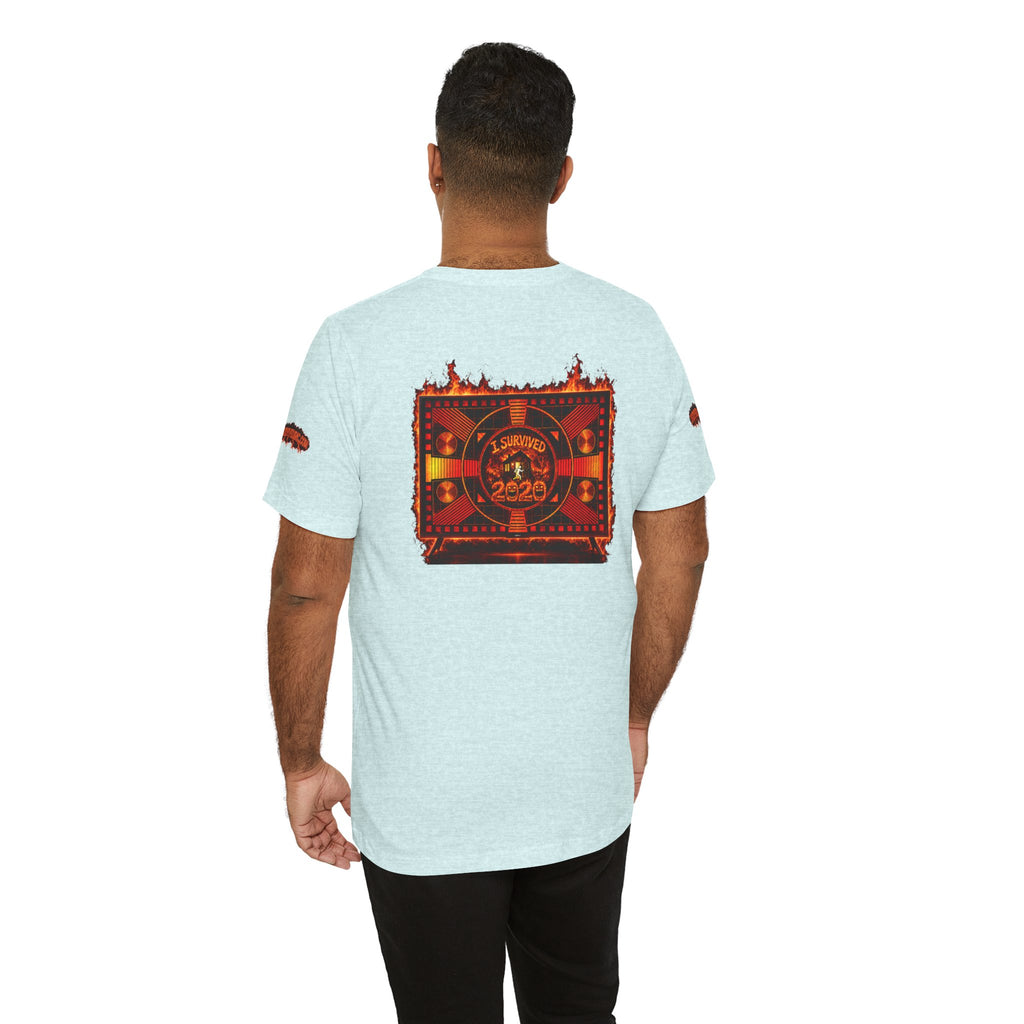 I Survived 2020 — "Please Stand By" Test Pattern Tee Wildfire Signal Special Edition Summer Premiere Unisex Jersey Short Sleeve Tee