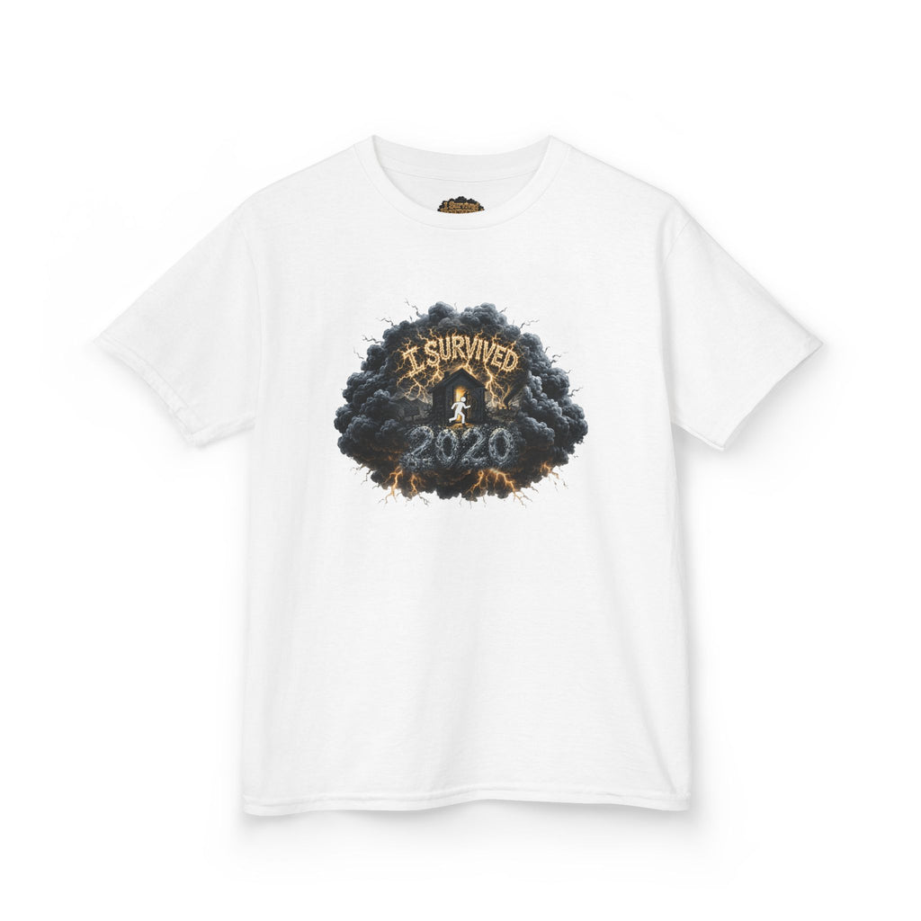 I Survived 2020 — Director's Cut Original Design Teaser Tee | Season 1 Premiere Drop Kids Heavy Cotton™ Tee
