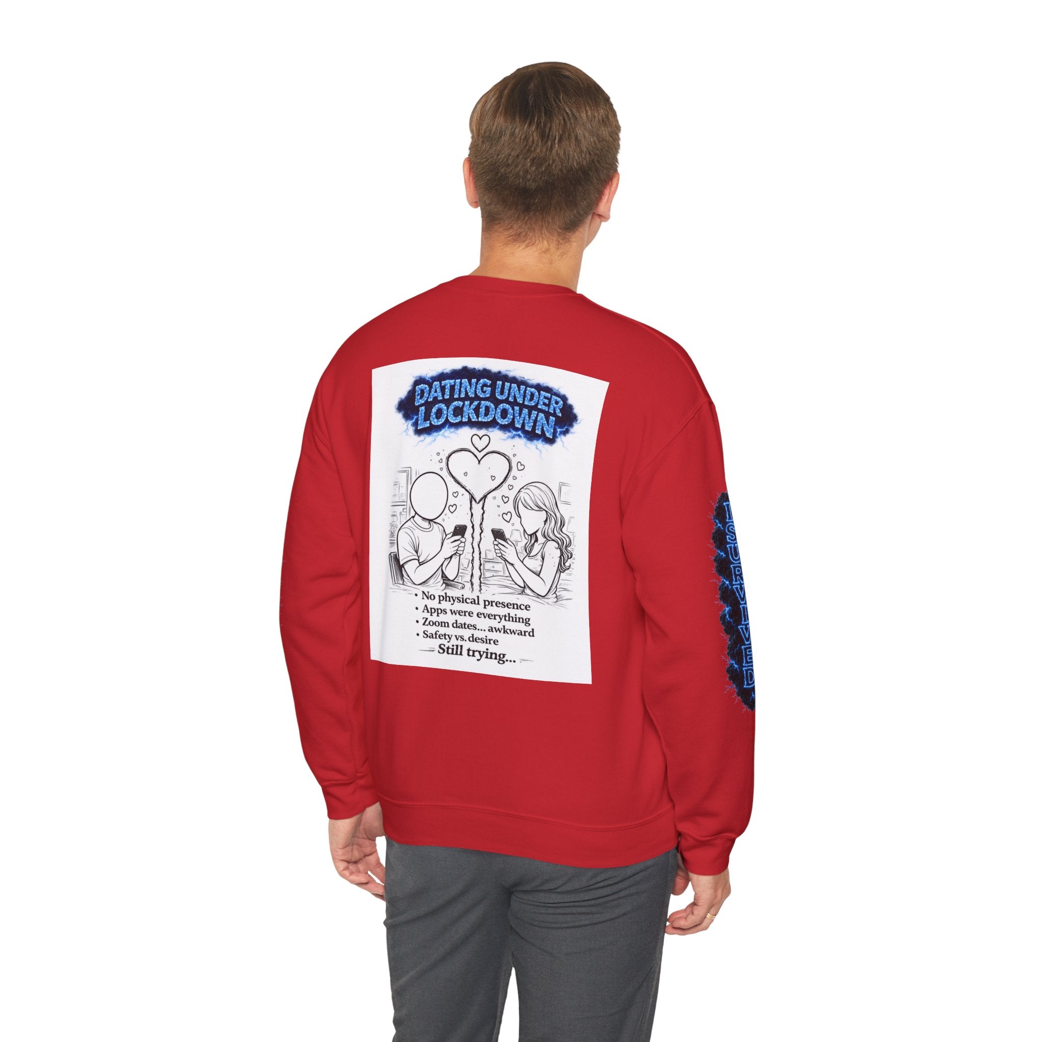 I Survived 2020 — Director's Cut S3:E2 "Dating Under Lockdown" | Lockdown Edition Documentary Unisex Heavy Blend™ Crewneck Sweatshirt
