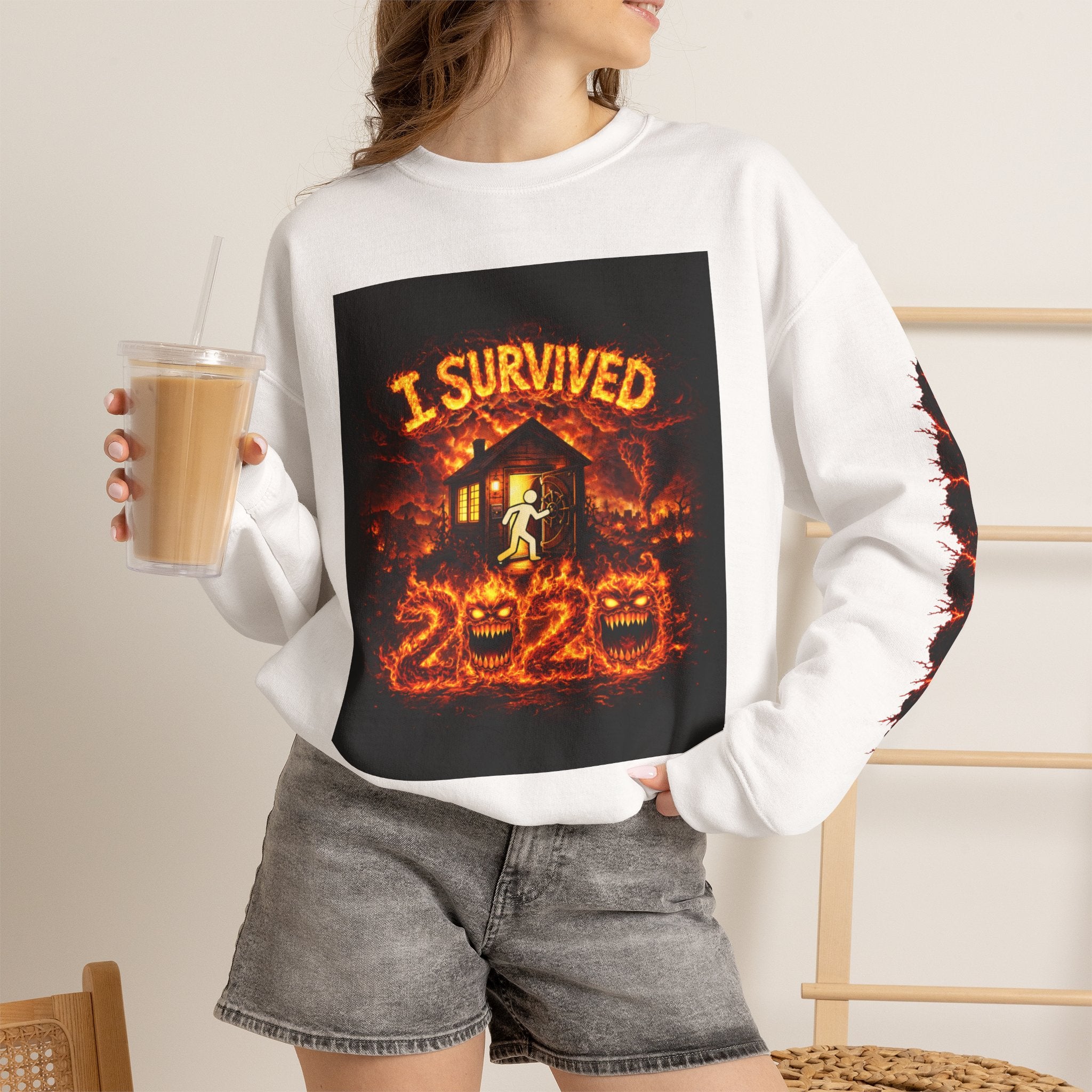 I Survived 2020 — WILDFIRES S2:E2: "The Bobcat Fire" Memorial Unisex Heavy Blend™ Crewneck Sweatshirt