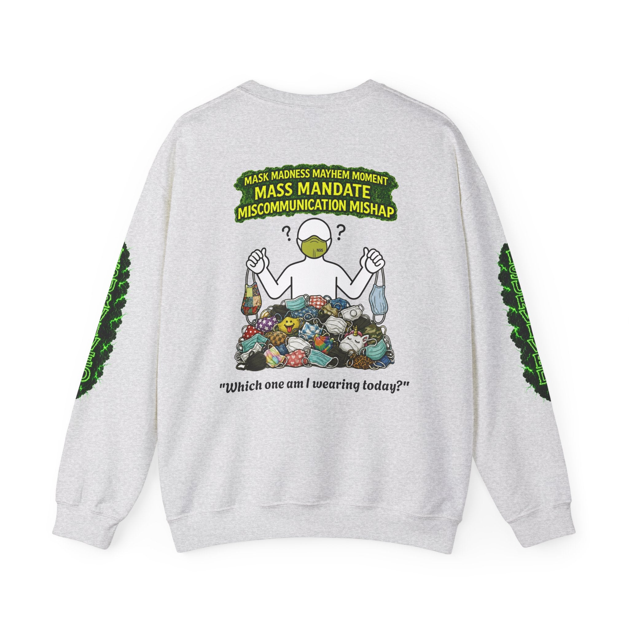I Survived 2020 — PANDEMIC S1:E4: Director's Cut "Mask Madness" Unisex Heavy Blend™ Crewneck Sweatshirt