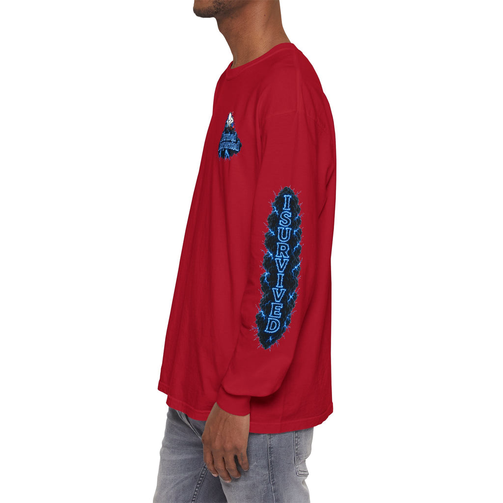 I Survived 2020 — "Please Stand By" Test Pattern Tee Lockdown Special Edition Summer Exclusive Unisex Garment-Dyed Long Sleeve T-Shirt