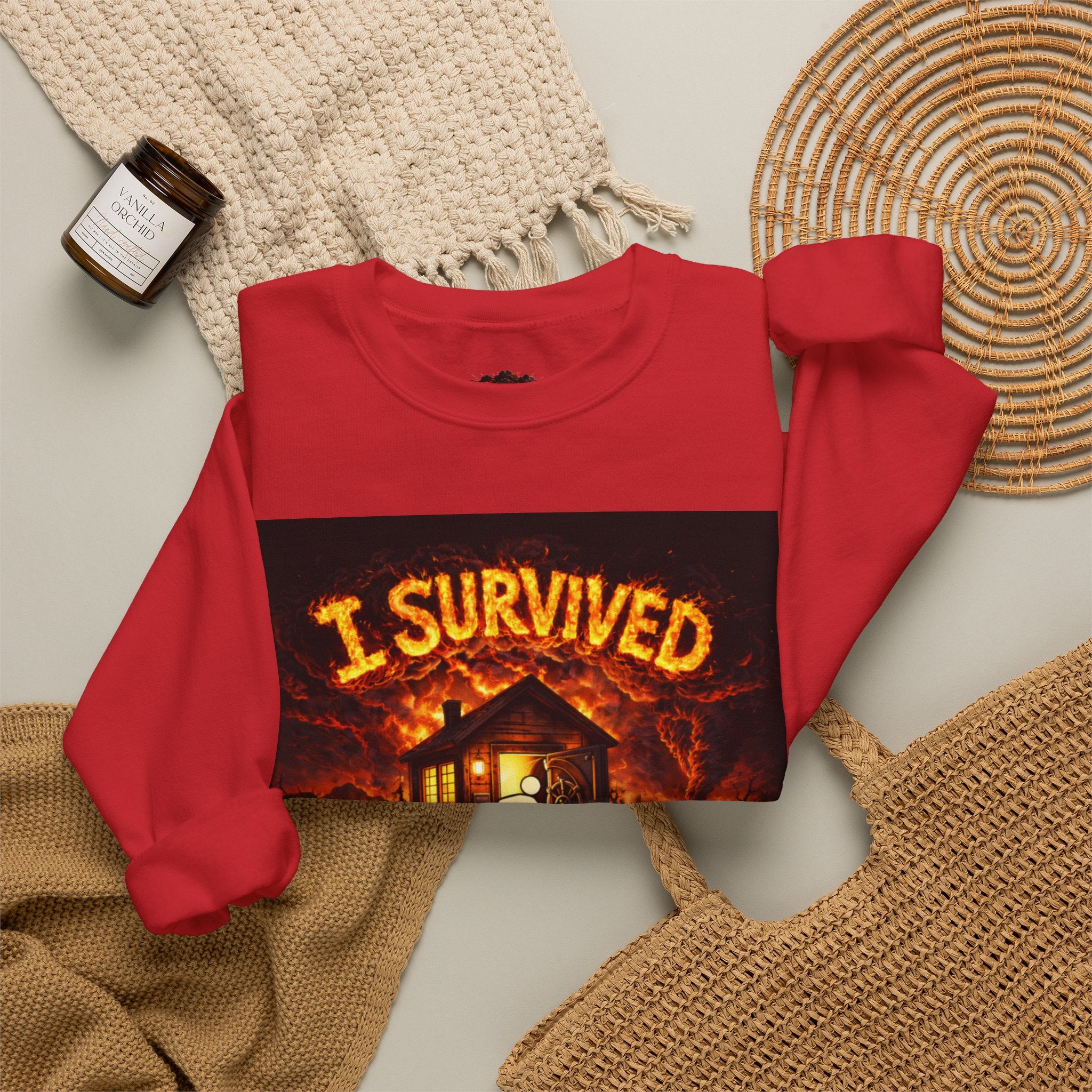 I Survived 2020 — WILDFIRES S2:E4: "Western U.S." Memorial Unisex Heavy Blend™ Crewneck Sweatshirt