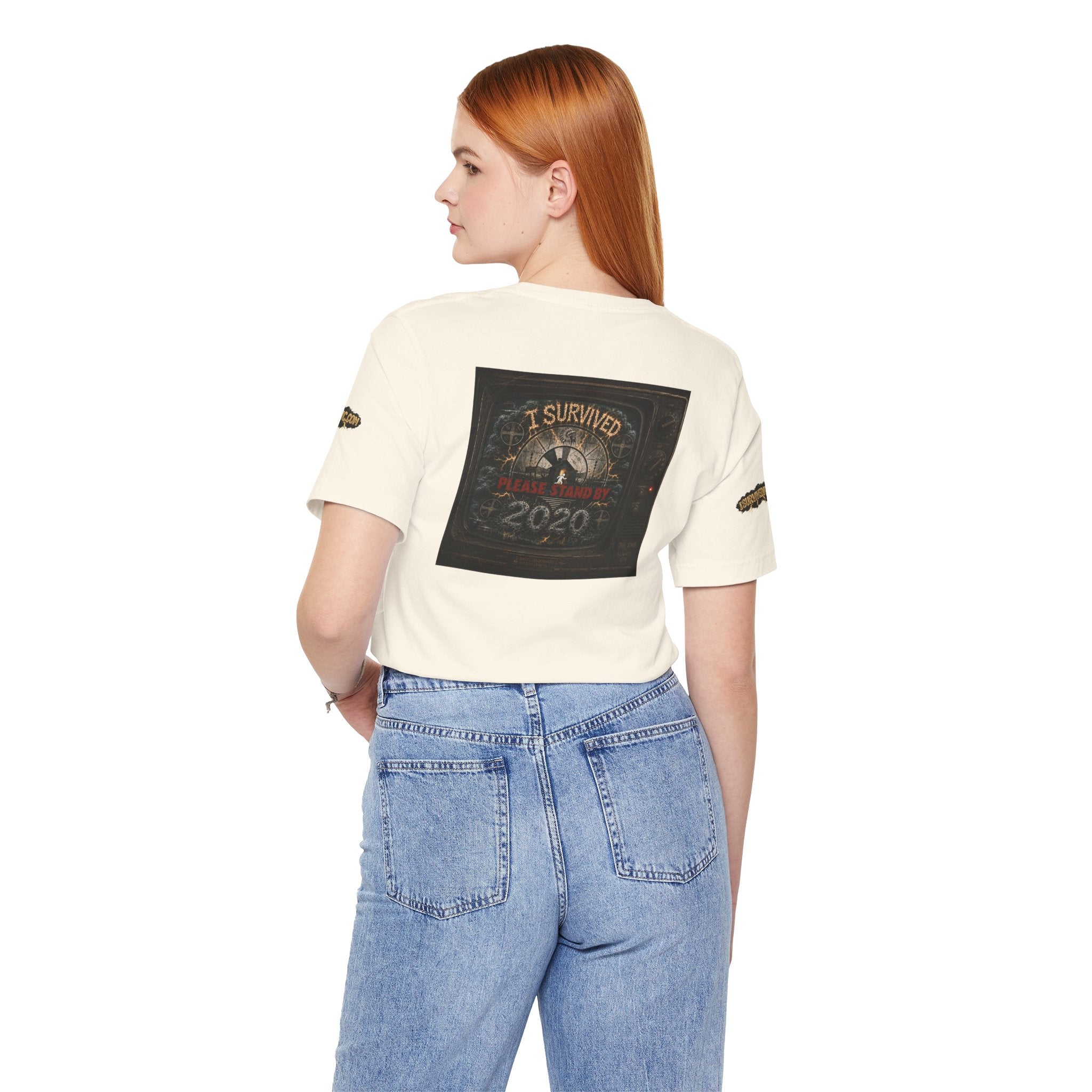 I Survived 2020 — "Please Stand By" Test Pattern Tee Special Edition Summer Premier Unisex Jersey Short Sleeve Tee