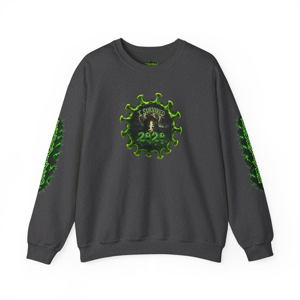 I Survived 2020 — PANDEMIC S1:E4: Director's Cut "Mask Madness" Unisex Heavy Blend™ Crewneck Sweatshirt