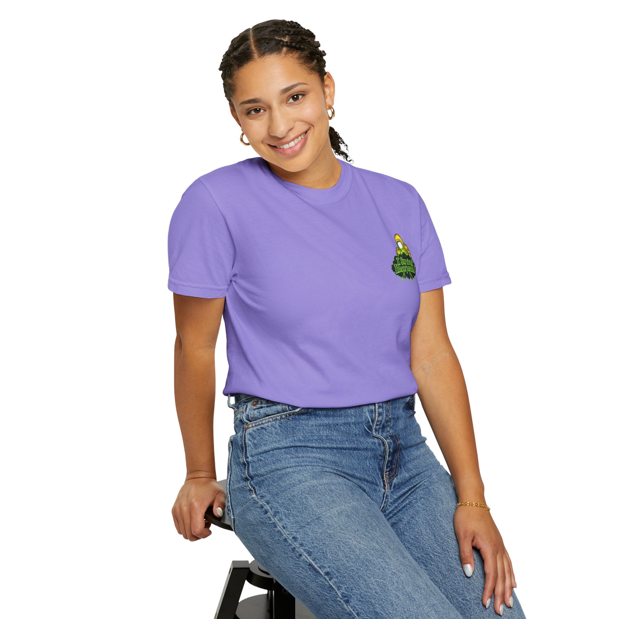 I Survived 2020 — "Please Stand By" Test Pattern Toxic Signal Tee Summer Premiere Unisex Garment-Dyed T-shirt