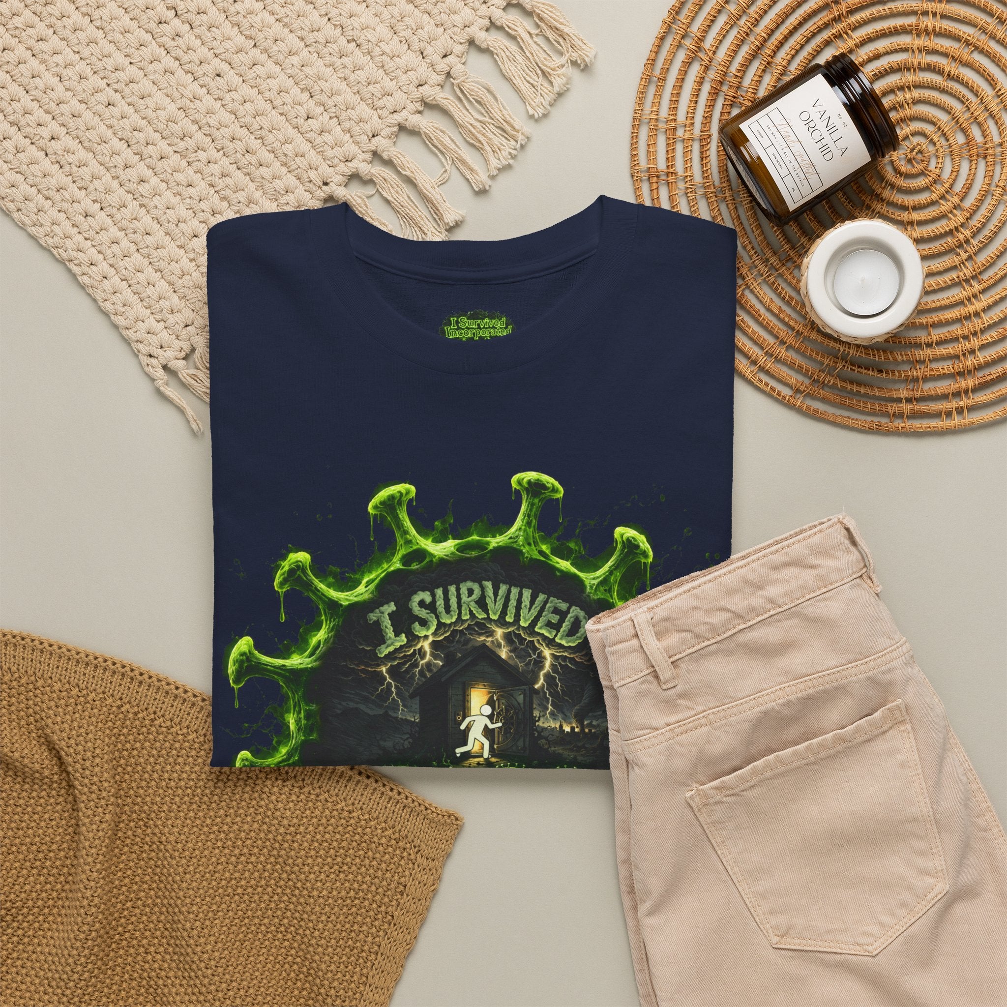 I Survived 2020 — Director's Cut S1:E1 "COVID-19: The Coronavirus" | Pandemic Edition Unisex Heavy Cotton Tee