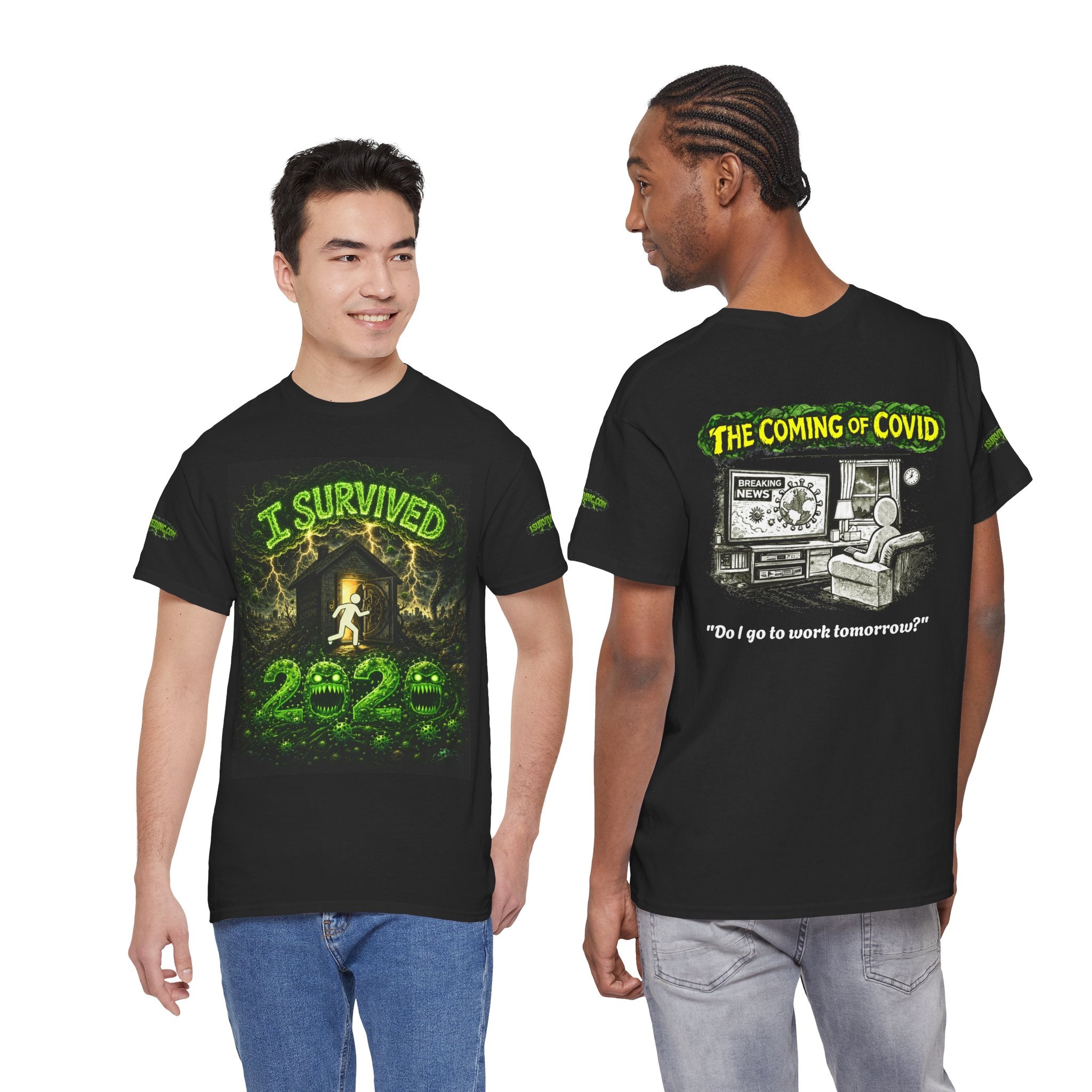 I Survived 2020 — PANDEMIC S1:E2: Special Edition "The Coming of COVID" Unisex Heavy Cotton Tee