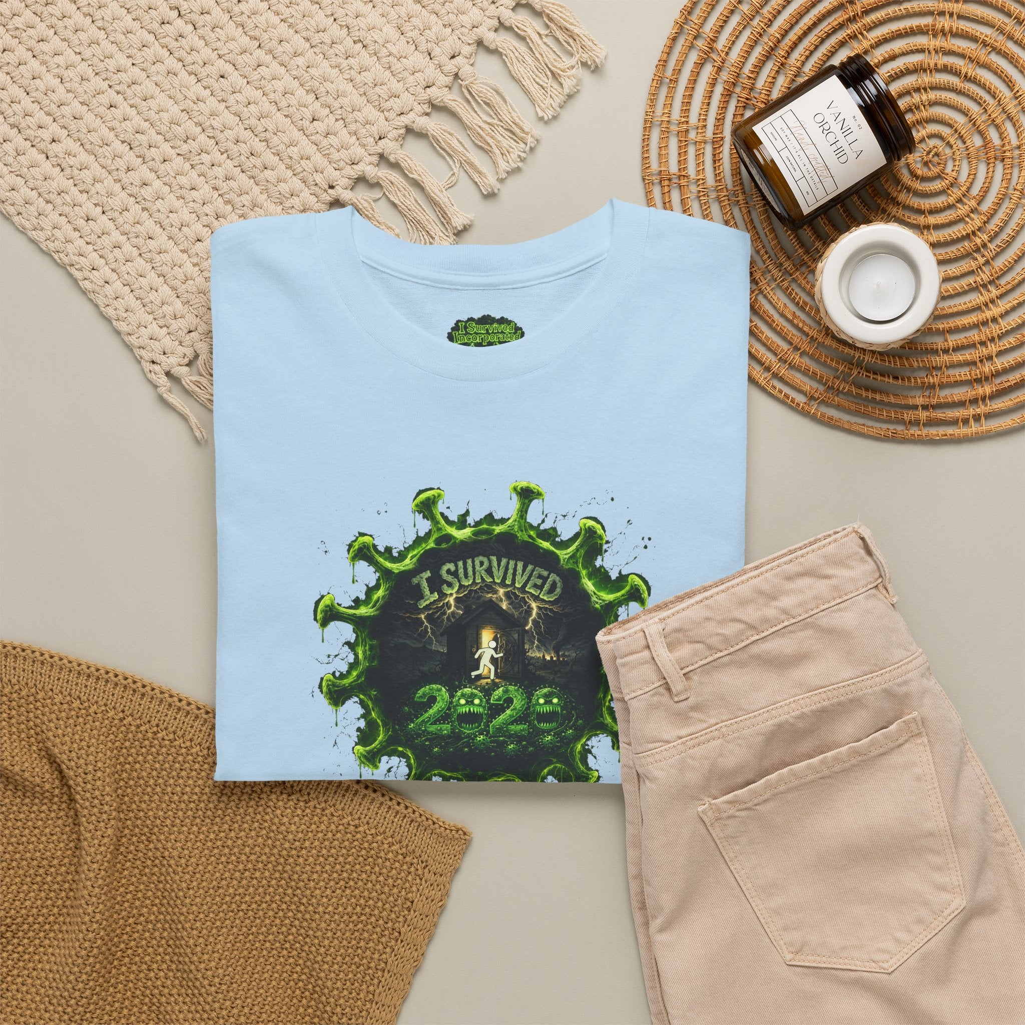 I Survived 2020 — PANDEMIC S1:E1: Director's Cut Special Edition "COVID-19: The Coronavirus" Unisex Garment-Dyed Tee