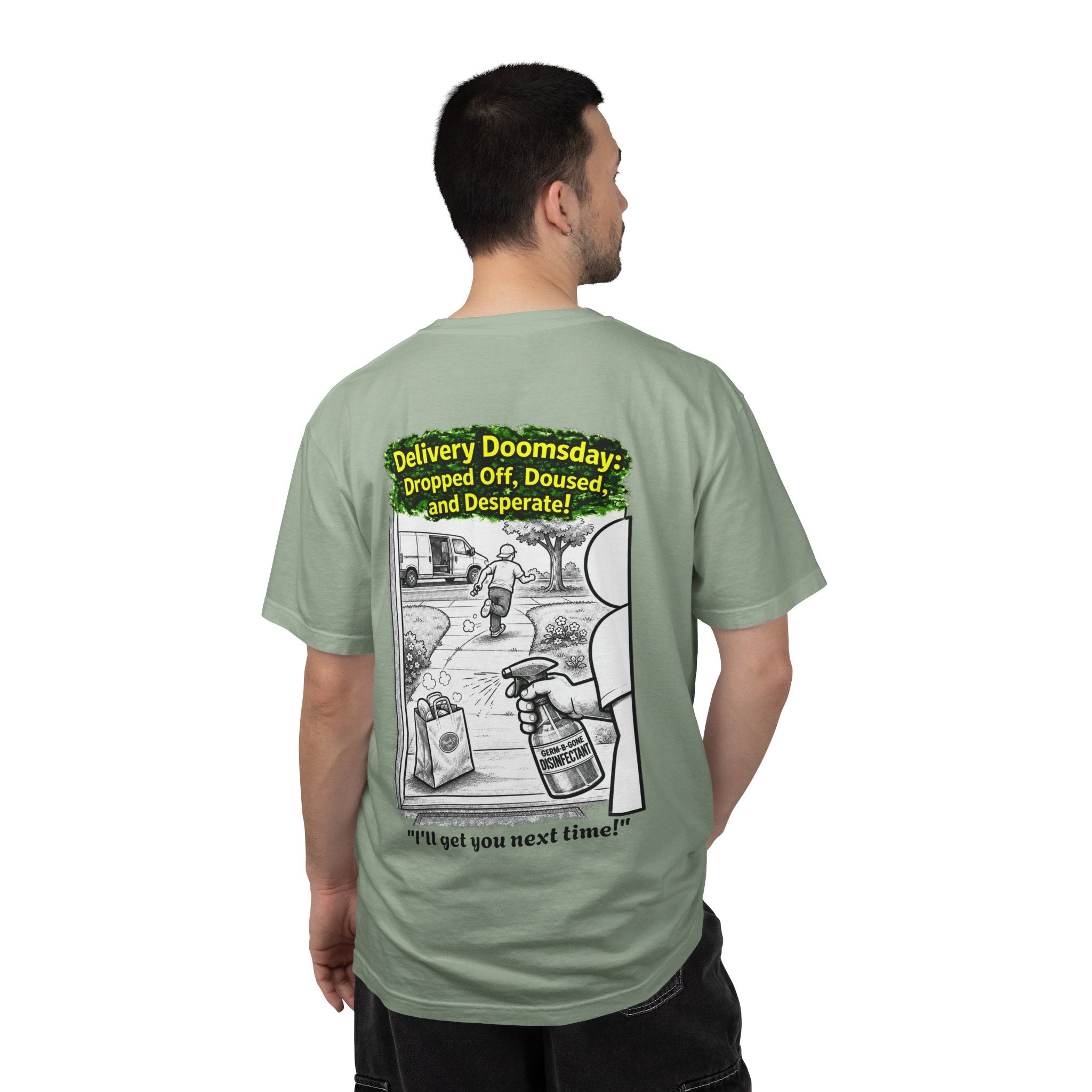 Sobreviví al 2020 — T1:E5 "Apocalipsis de Entregas" | Camiseta unisex teñida de edición Pandemia