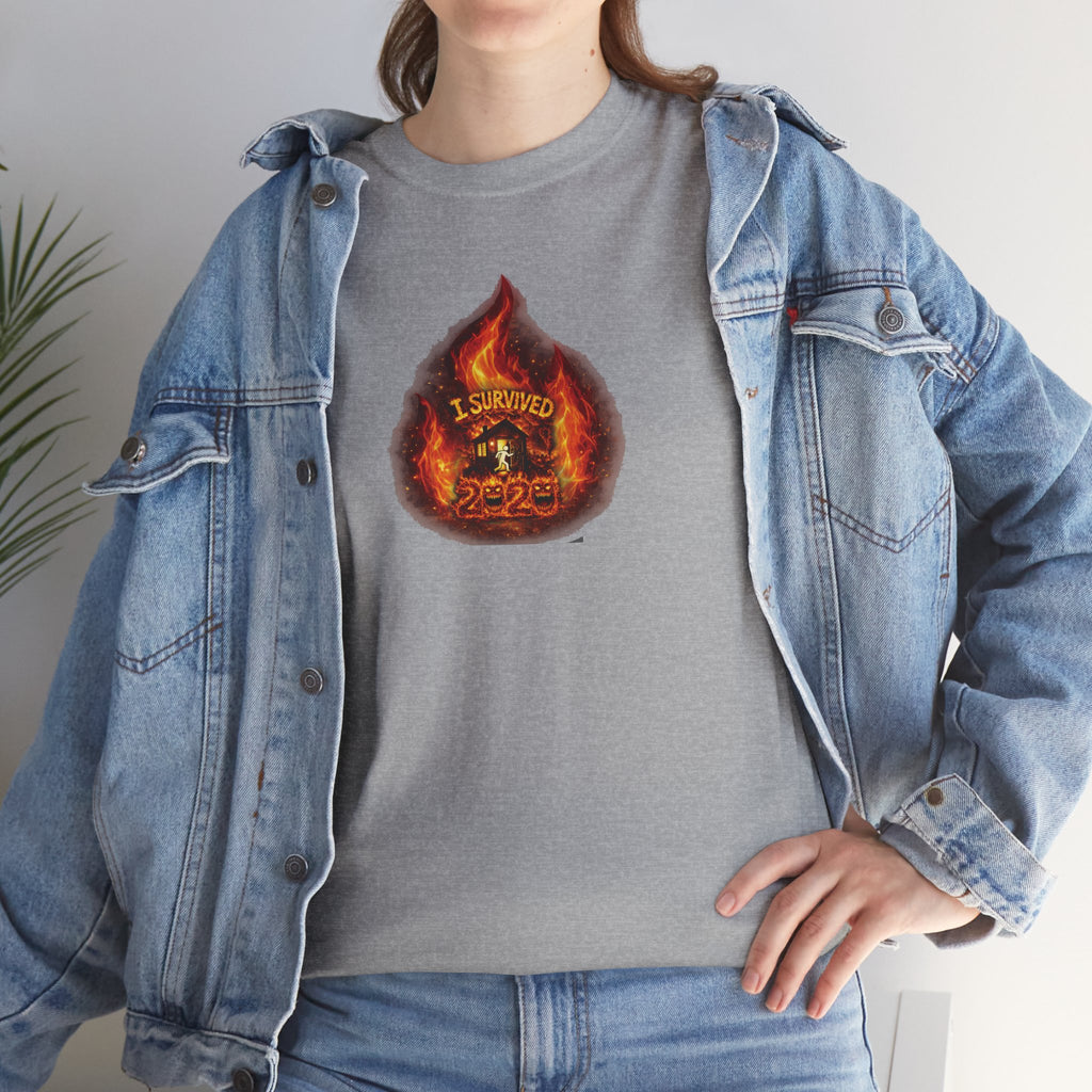 I Survived 2020 — WILDFIRES S2:E3: Director's Cut "The California Wildfires" Memorial Unisex Heavy Cotton Tee