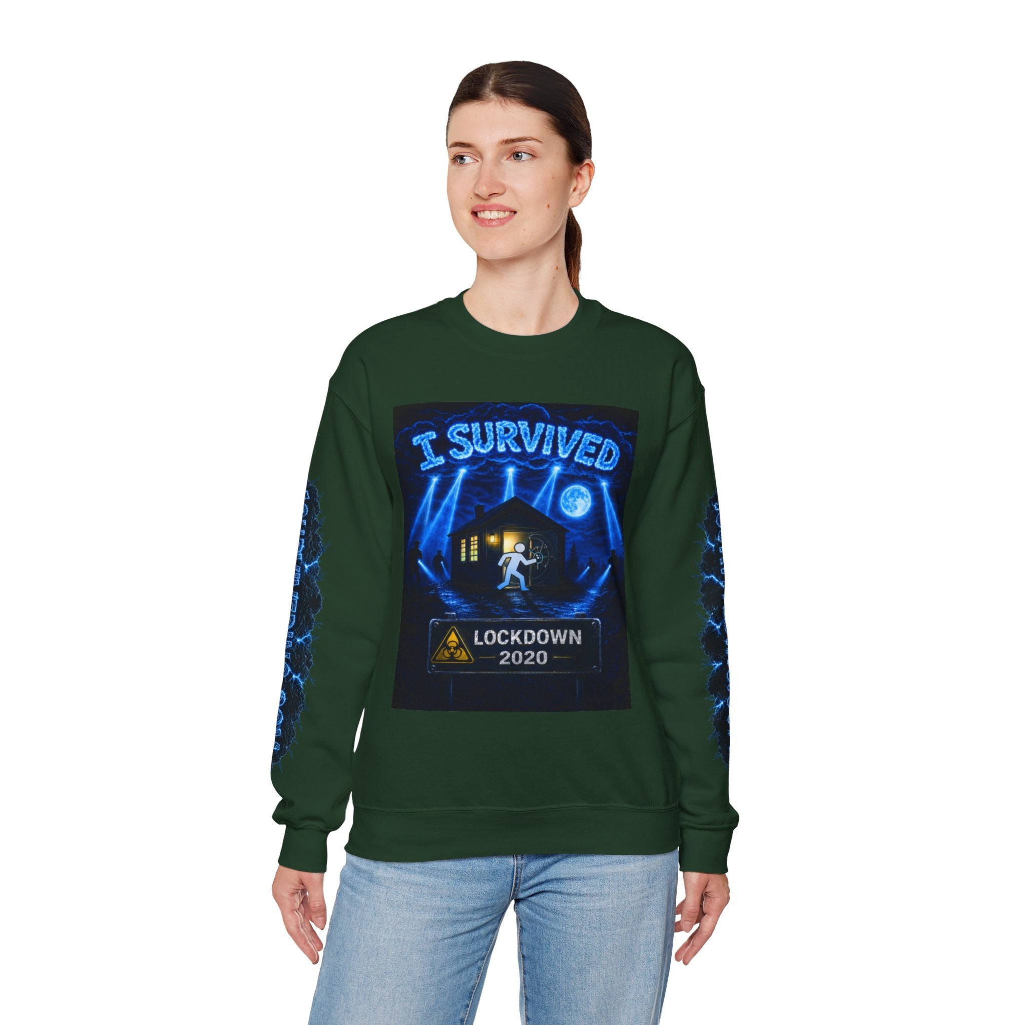 I Survived 2020 — LOCKDOWN S3:E3: Special Edition "Remote Schooling" Unisex Heavy Blend™ Crewneck Sweatshirt