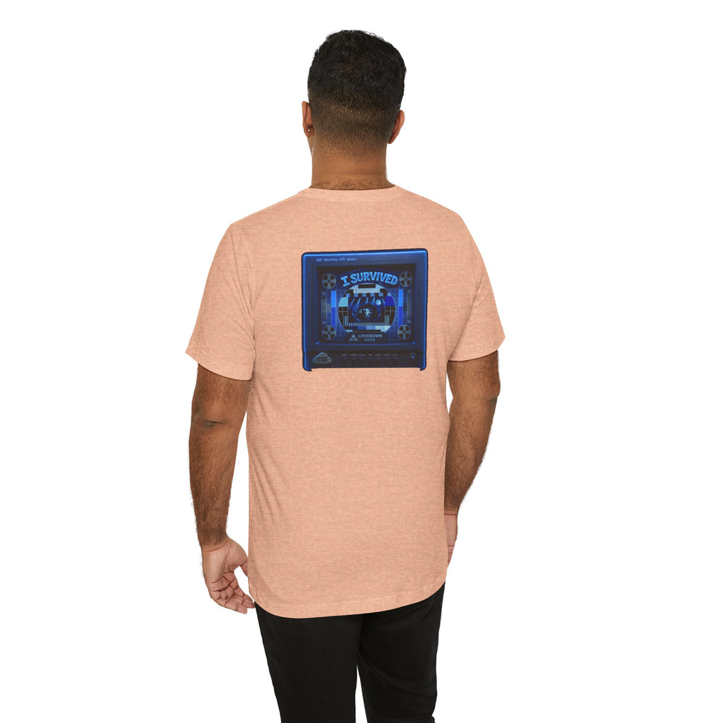 I Survived 2020 — "Please Stand By" Test Pattern Tee Lockdown Summer Exclusive Unisex Jersey Short Sleeve Tee