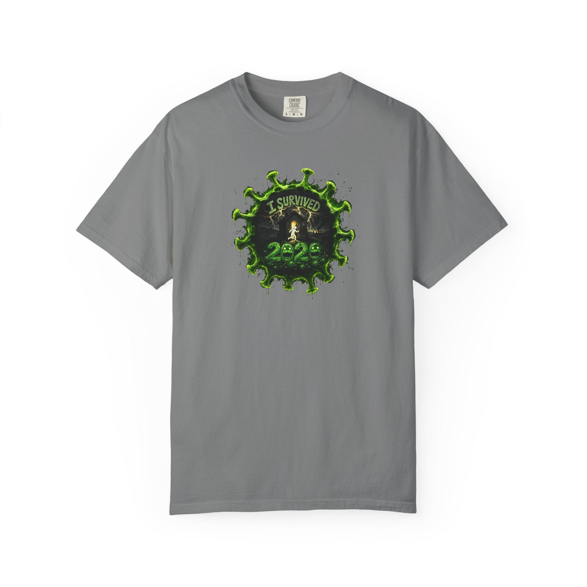 I Survived 2020 —  PANDEMIC S1:E1: Director's Cut "COVID-19: The Coronavirus" Unisex Garment-Dyed T-shirt
