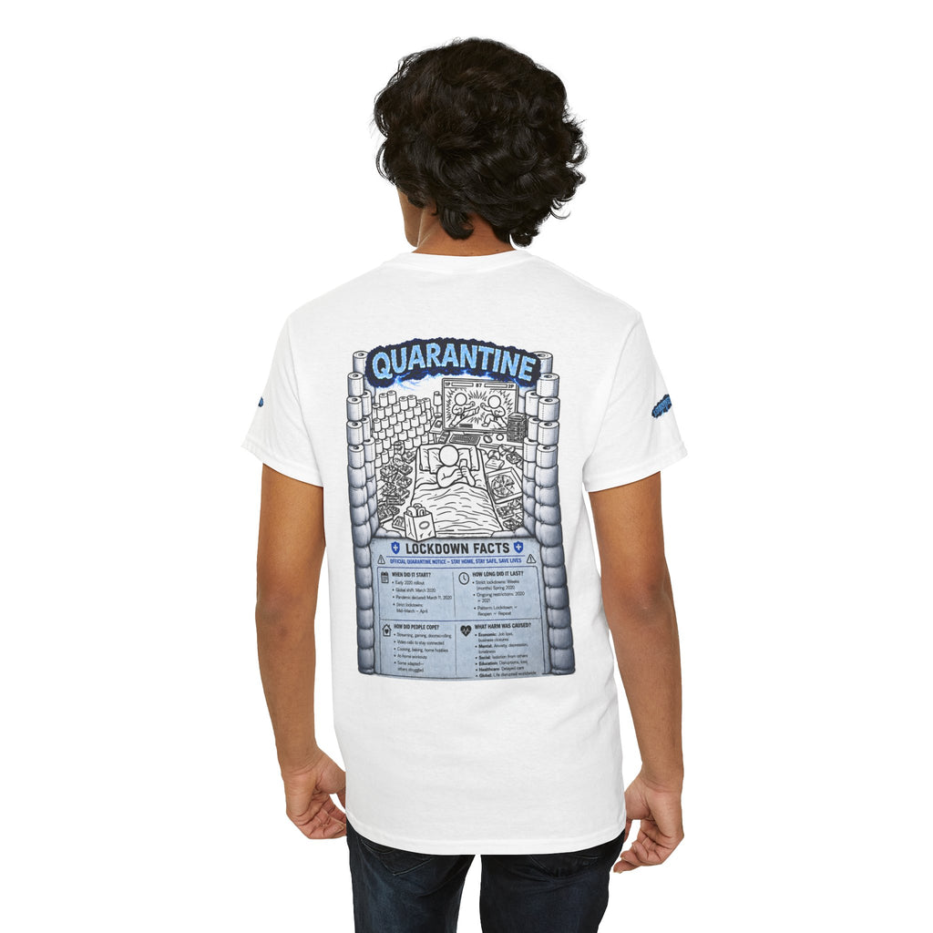 I Survived 2020 — LOCKDOWN S3:E1: Director's Cut Special Edition "Quarantine" Unisex Heavy Cotton Tee