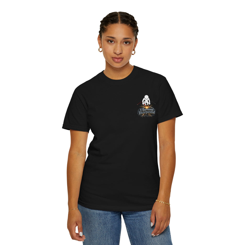 I Survived 2020 — "Please Stand By" Test Pattern Tee Summer Premier Unisex Garment-Dyed T-shirt